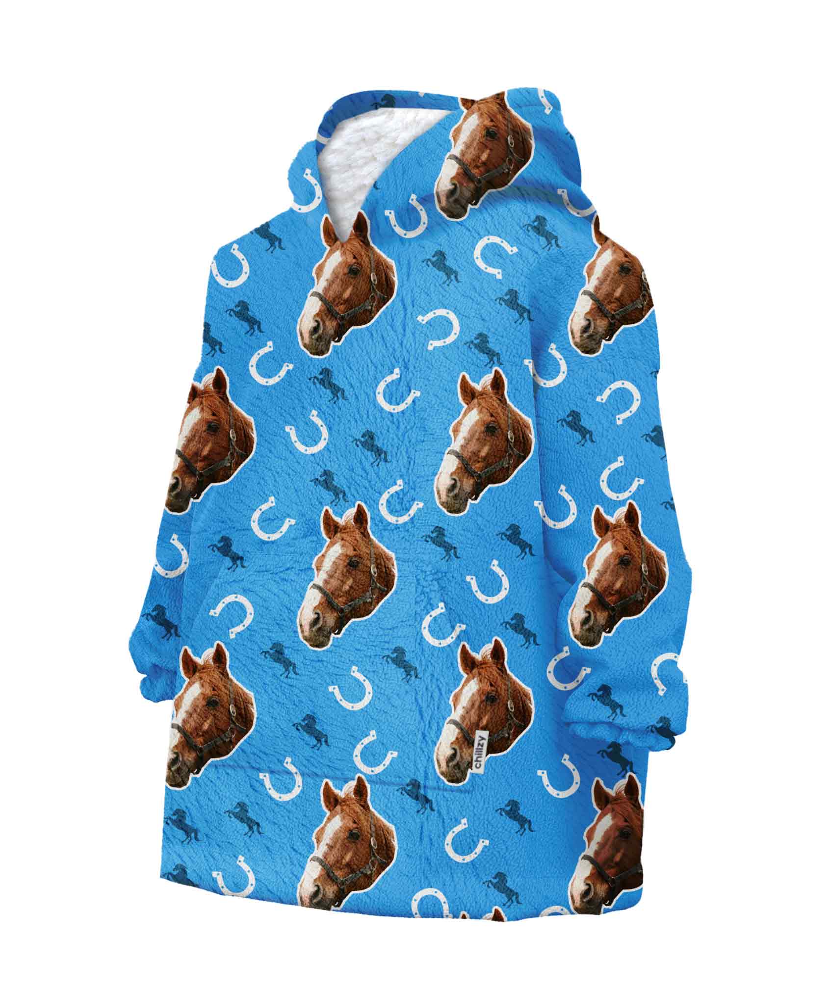 Your Horse Chillzy Kids Hoodie Blanket