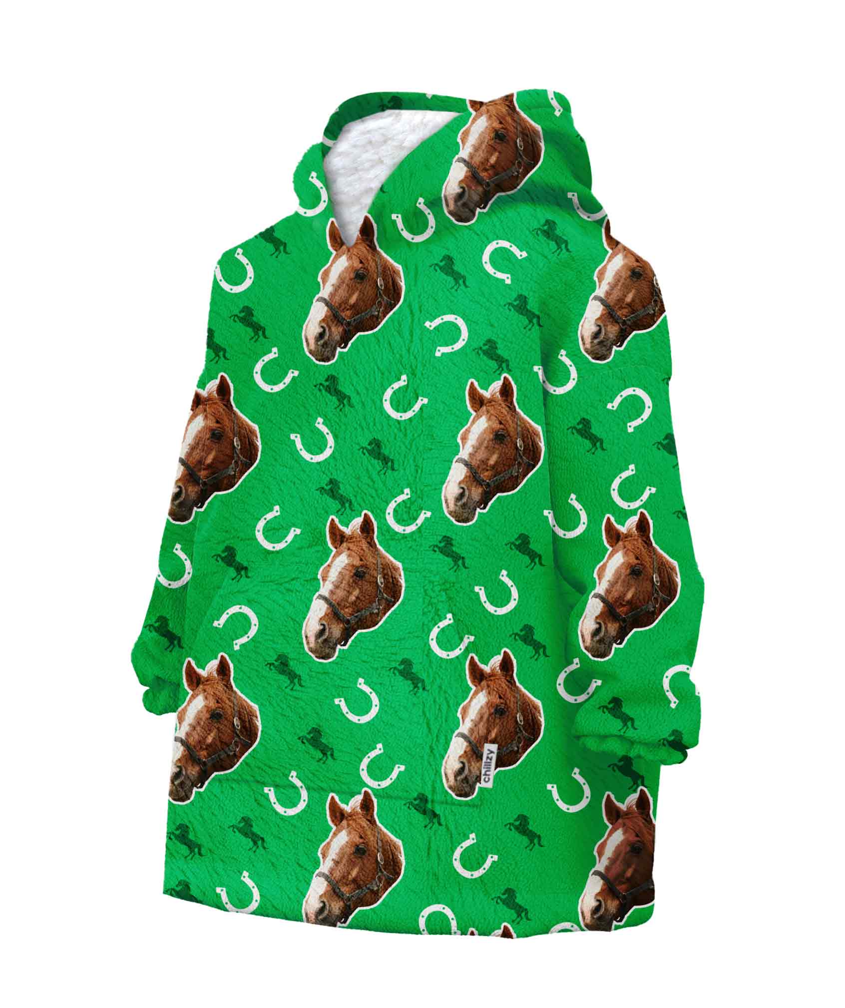 Your Horse Chillzy Kids Hoodie Blanket