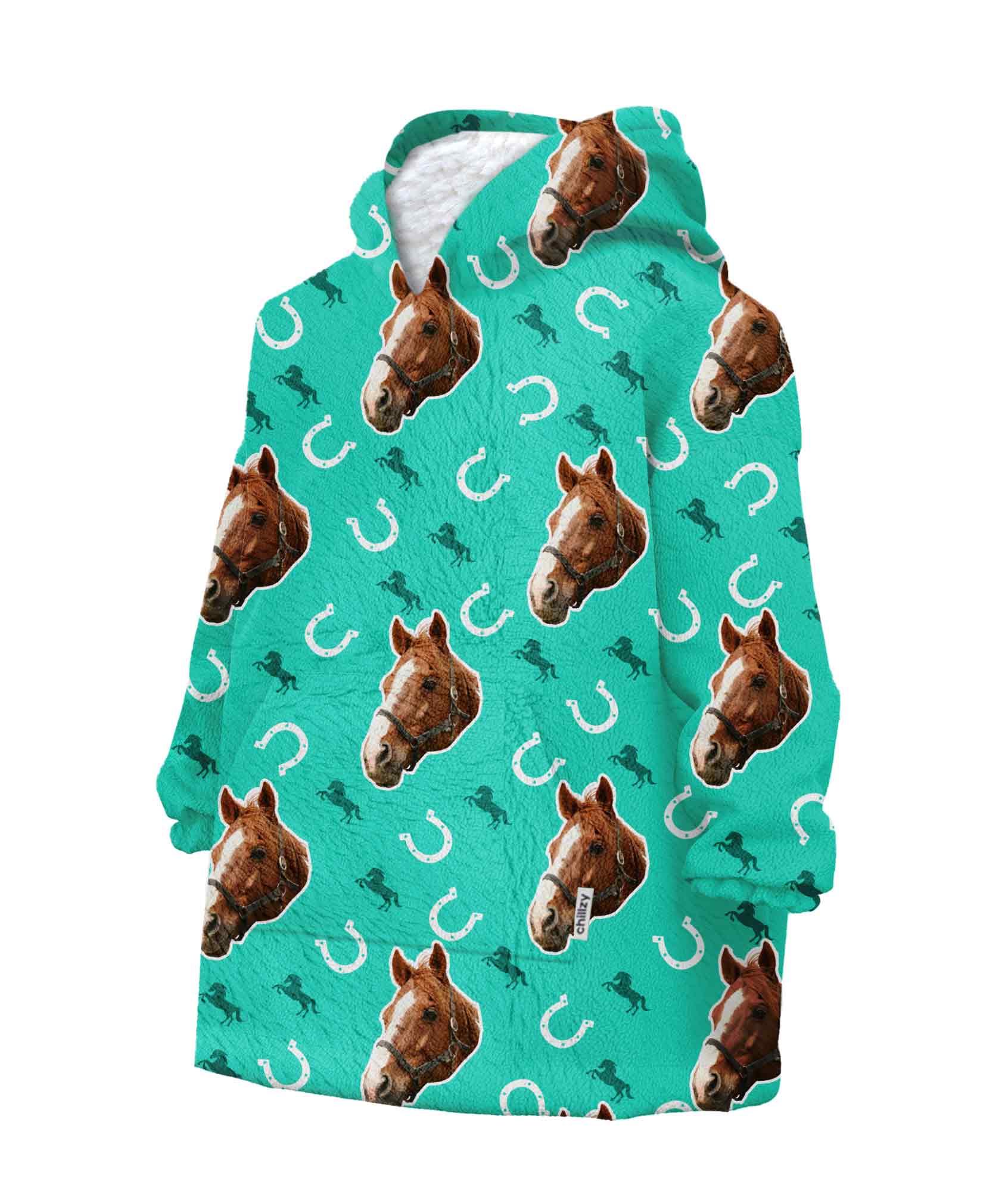 Your Horse Chillzy Kids Hoodie Blanket