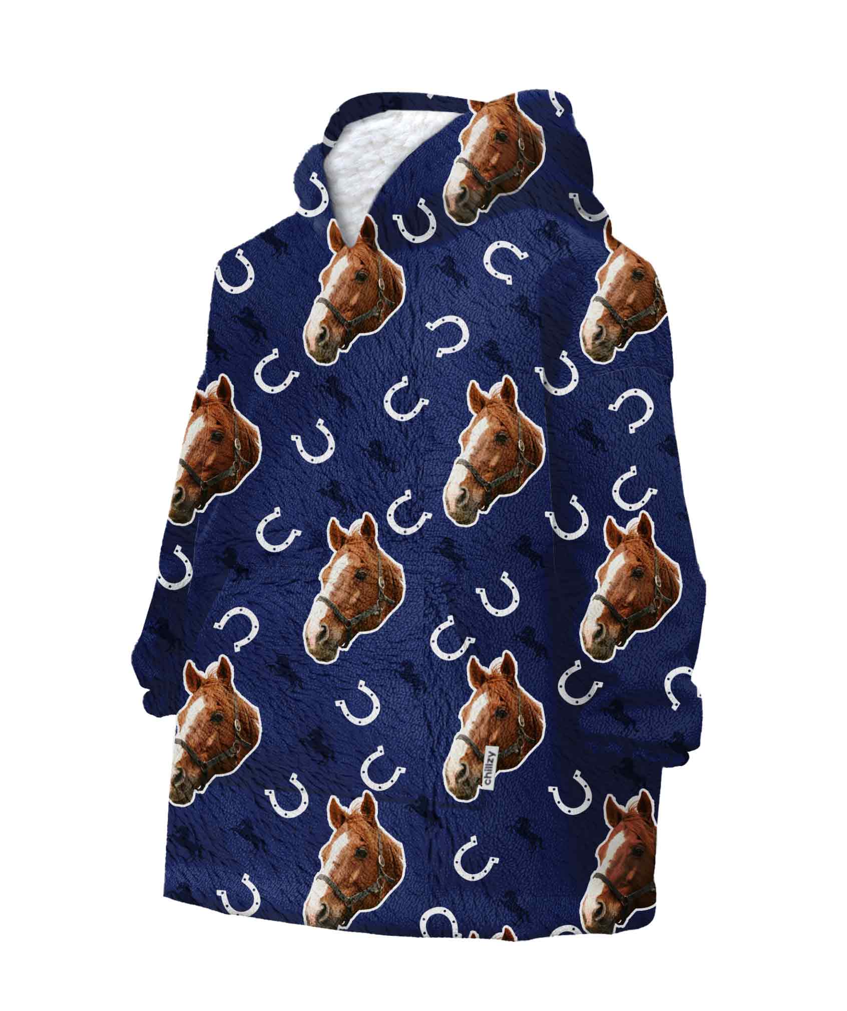 Your Horse Chillzy Kids Hoodie Blanket