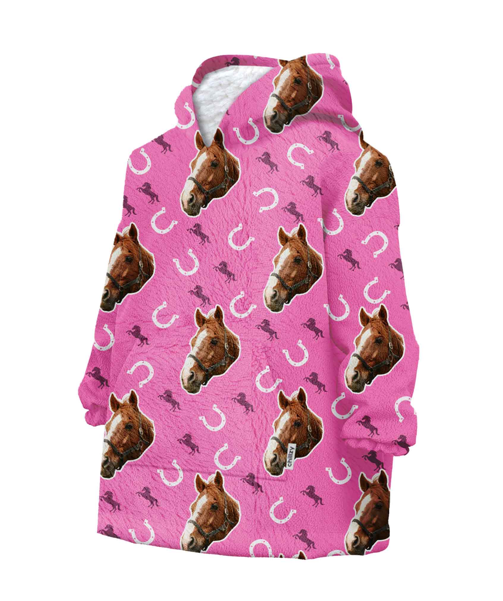 Your Horse Chillzy Kids Hoodie Blanket