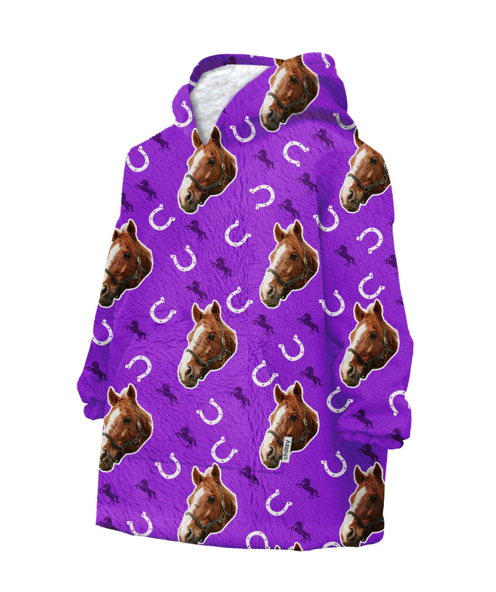 Your Horse Chillzy Kids Hoodie Blanket