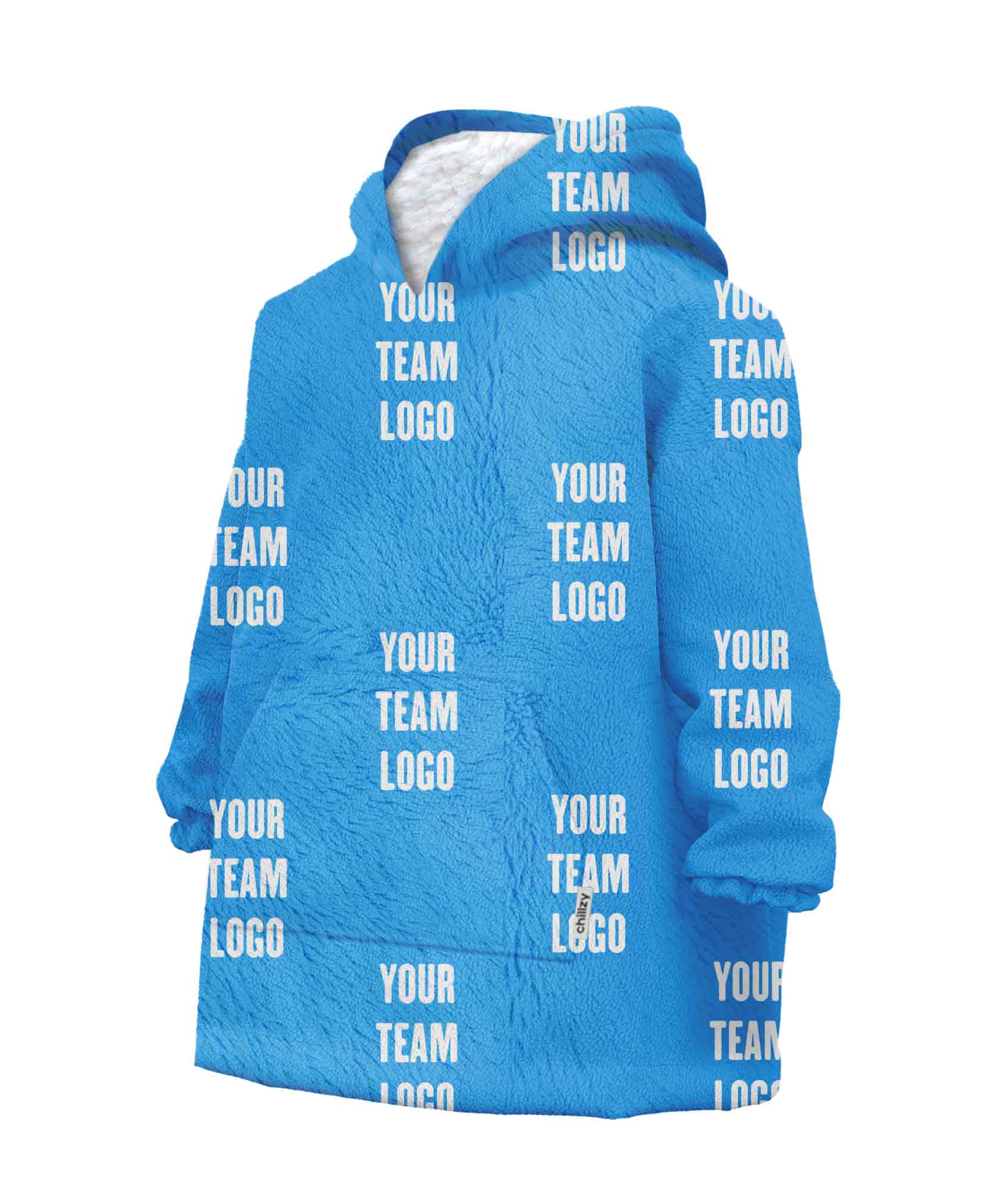 Your Team Logo Chillzy Kids Hoodie Blanket