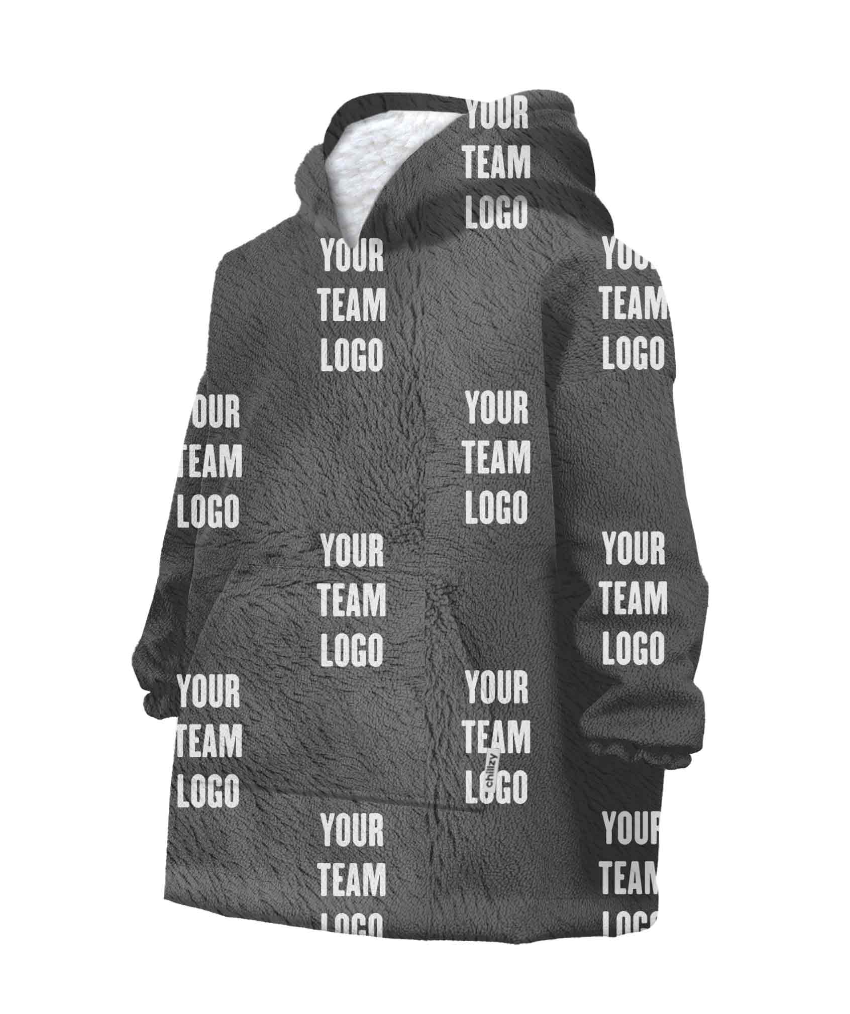 Your Team Logo Chillzy Kids Hoodie Blanket