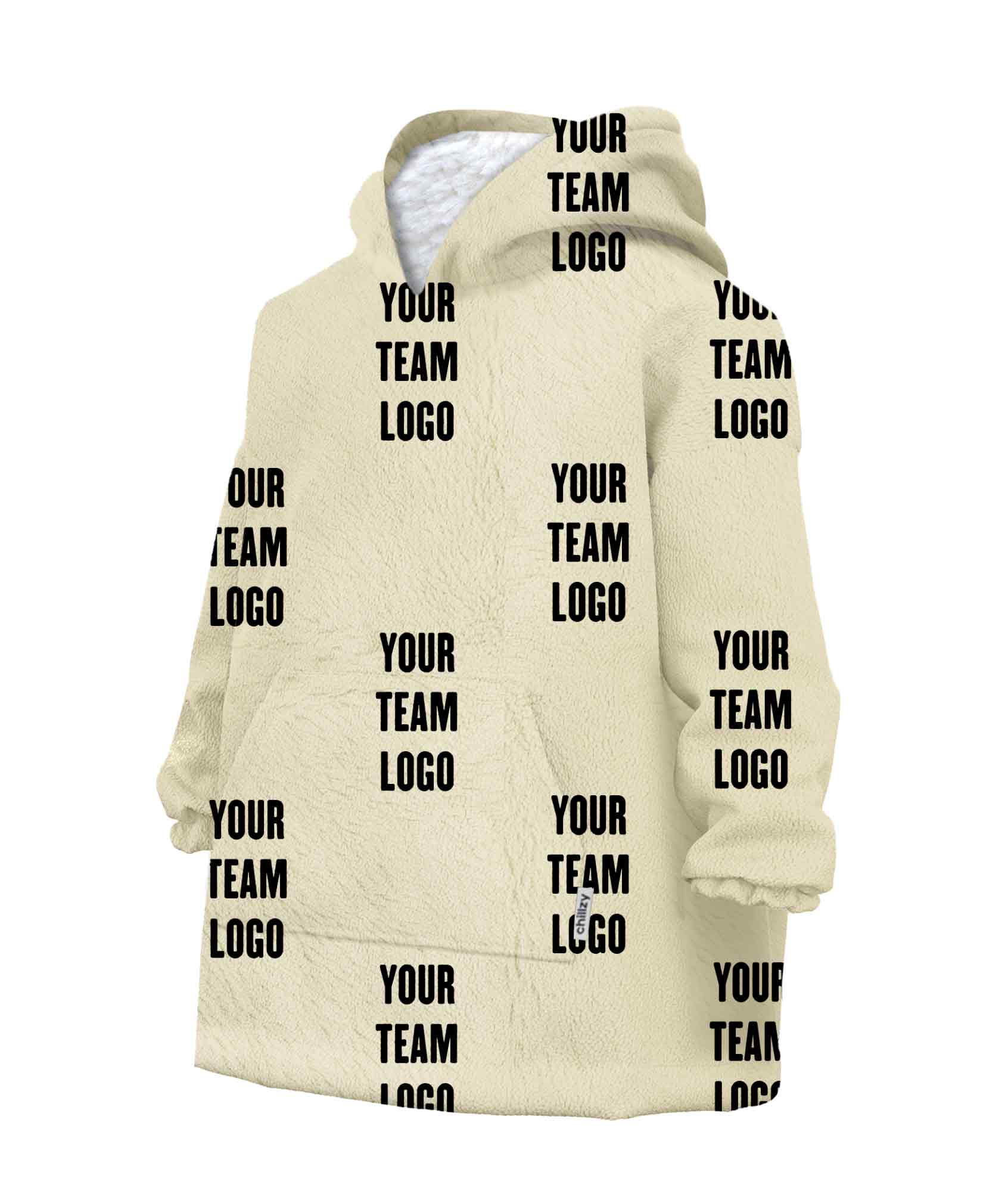 Your Team Logo Chillzy Kids Hoodie Blanket