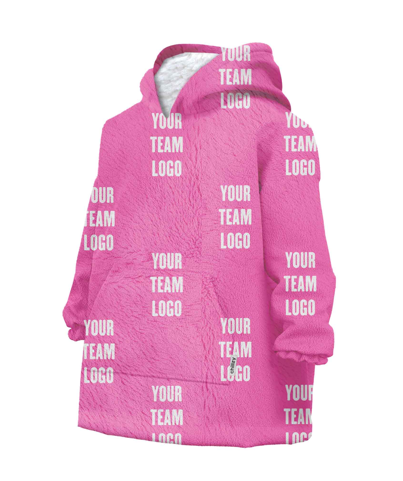 Your Team Logo Chillzy Kids Hoodie Blanket