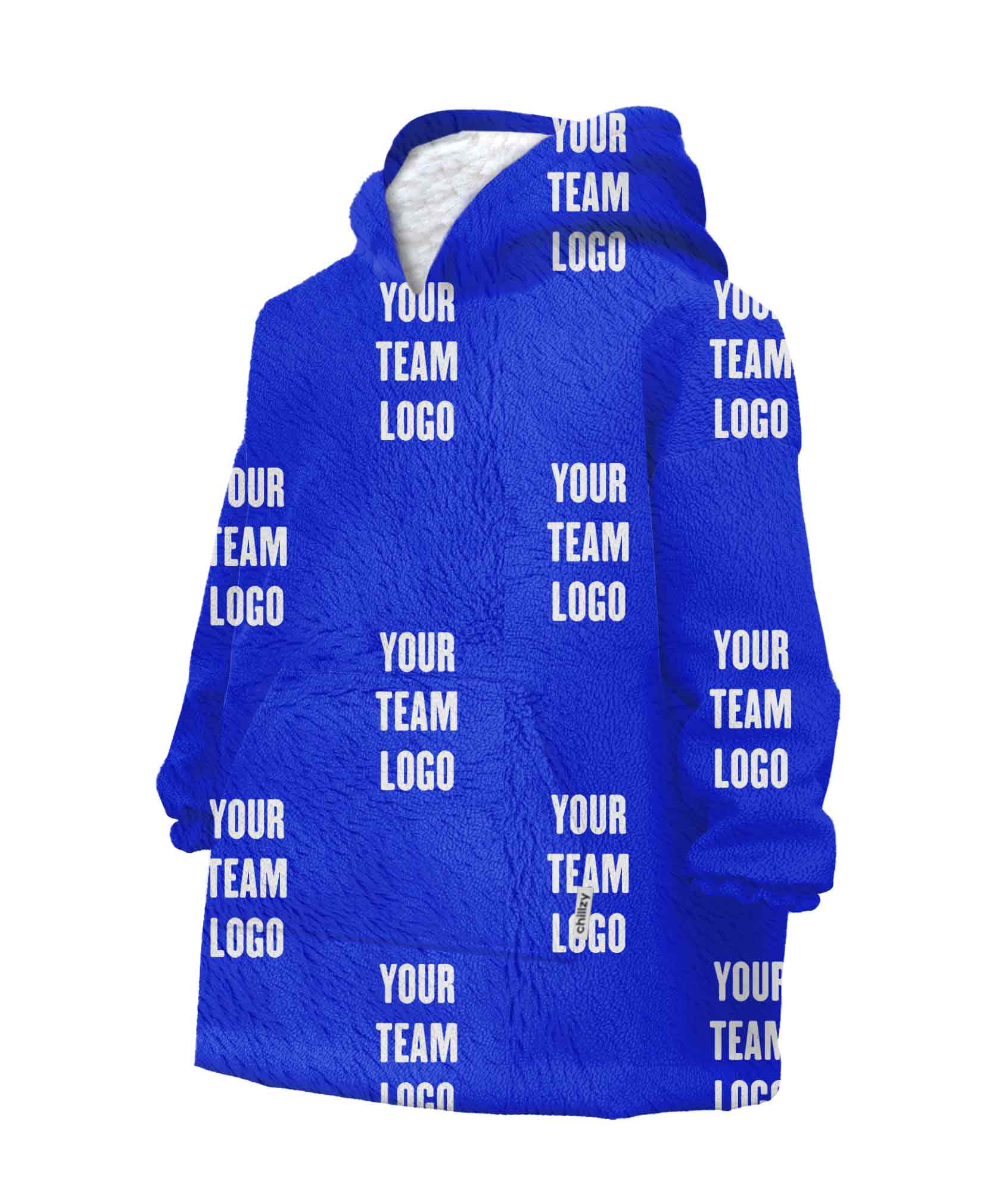 Your Team Logo Chillzy Kids Hoodie Blanket