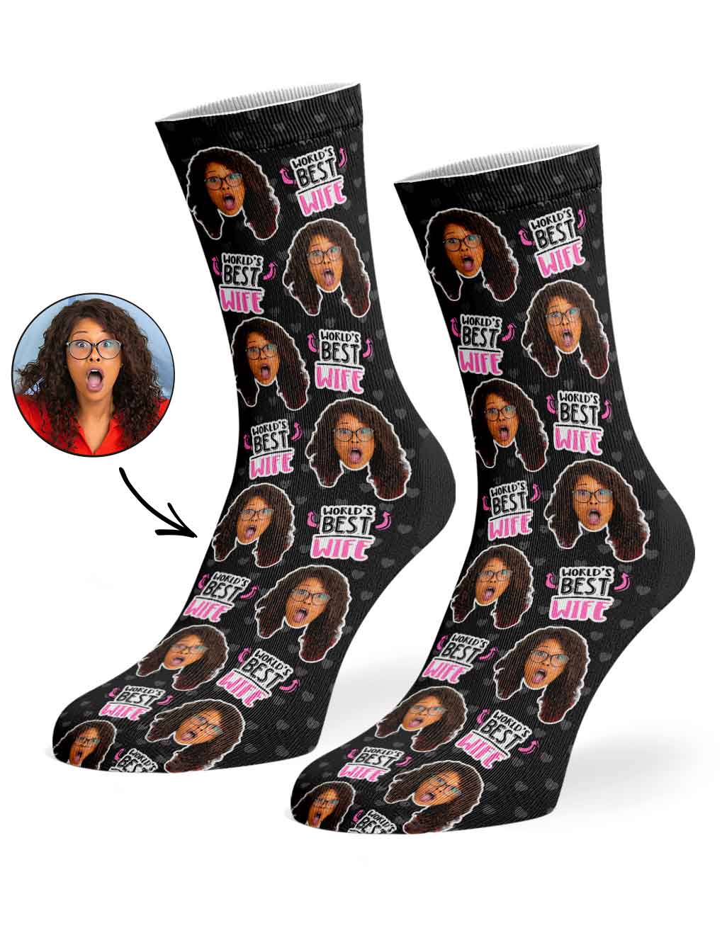 World's Best Wife Custom Socks