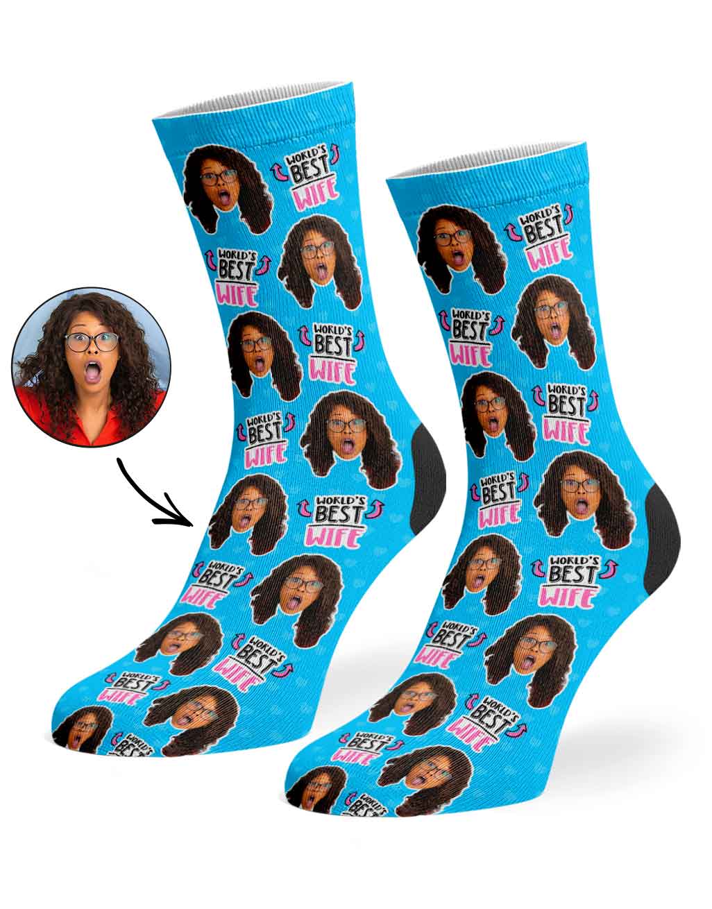World's Best Wife Custom Socks