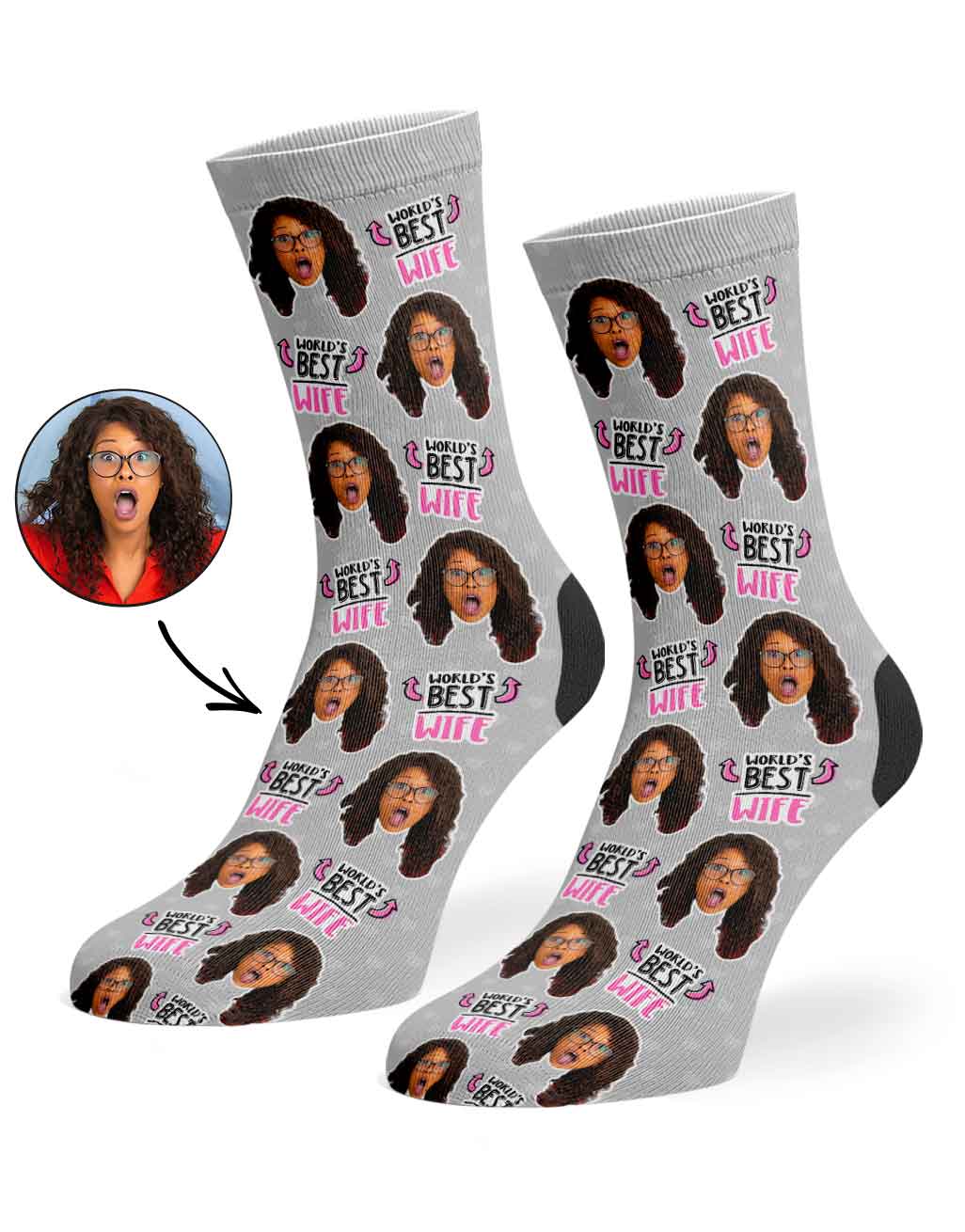World's Best Wife Custom Socks