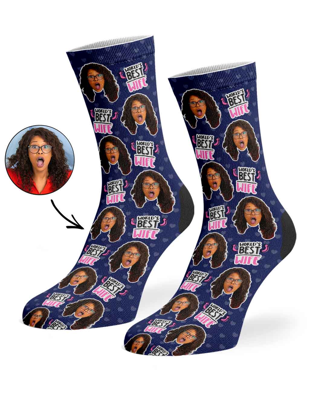 World's Best Wife Custom Socks