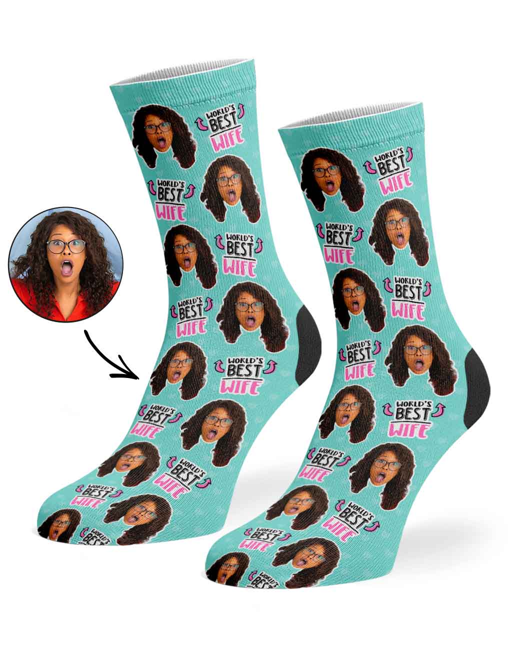 World's Best Wife Custom Socks