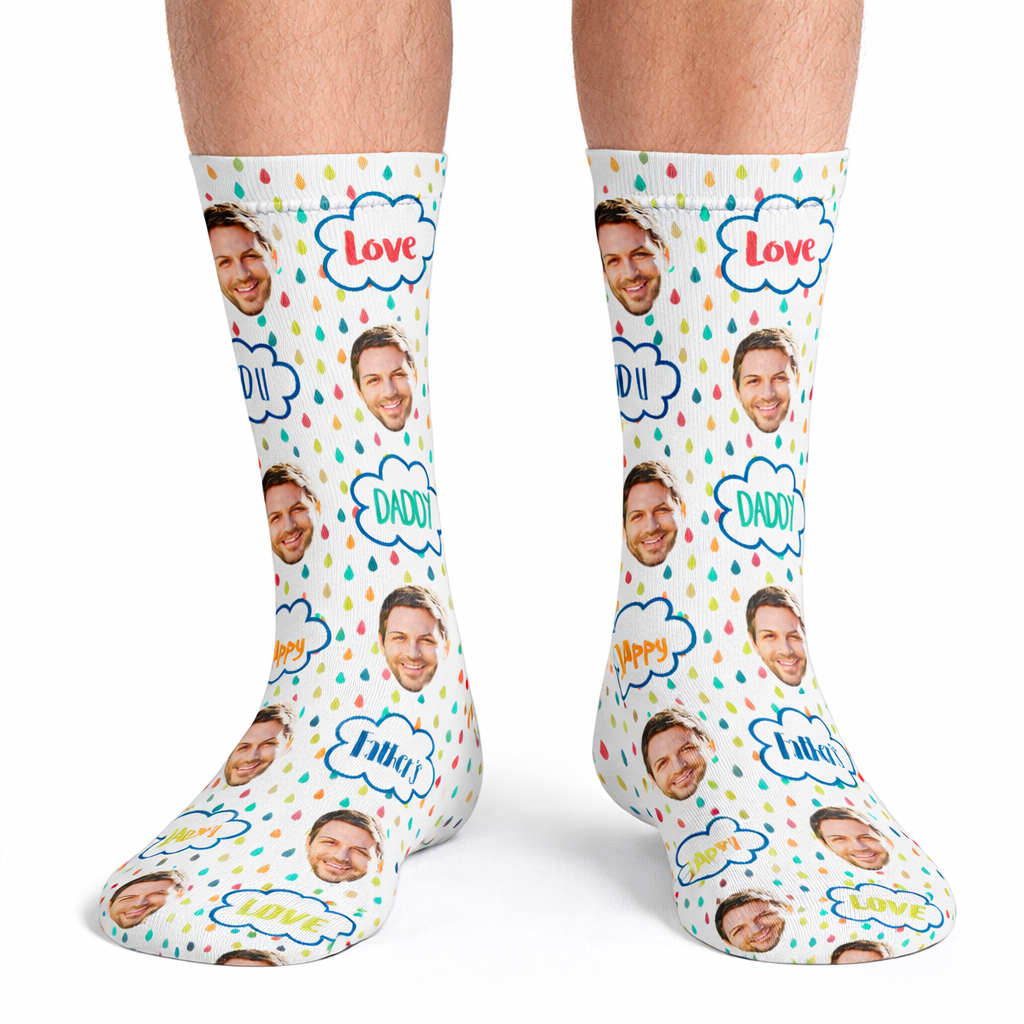 Love You Daddy Custom Socks