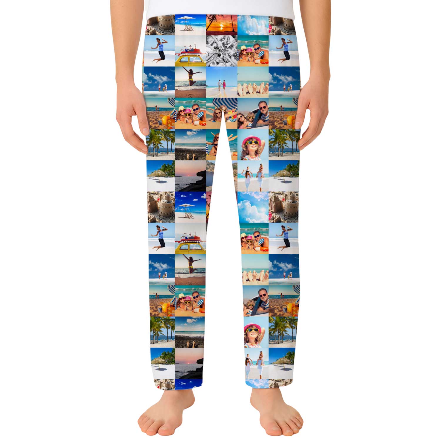 Photo Collage Custom Men's PJ Pants