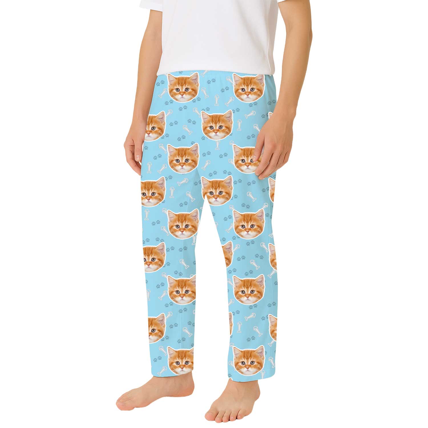Your Cat Men's Custom PJ Pants