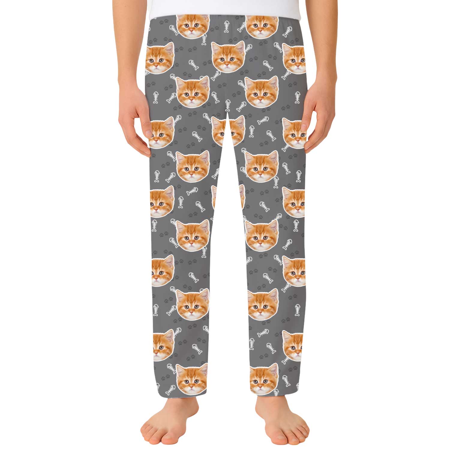 Your Cat Men's Custom PJ Pants