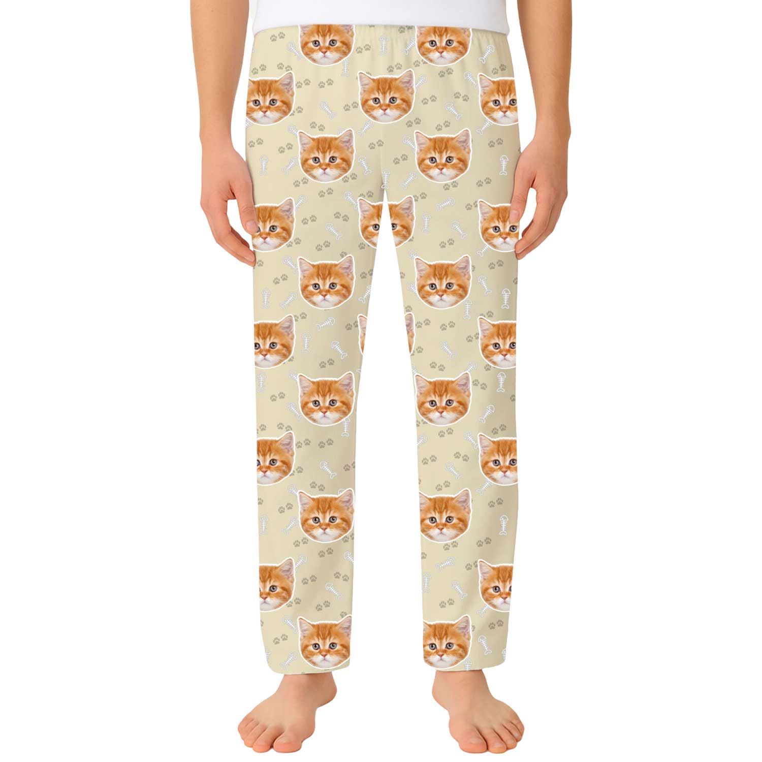 Your Cat Men's Custom PJ Pants