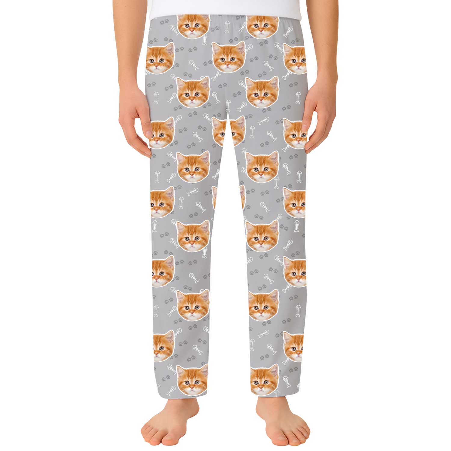 Your Cat Men's Custom PJ Pants