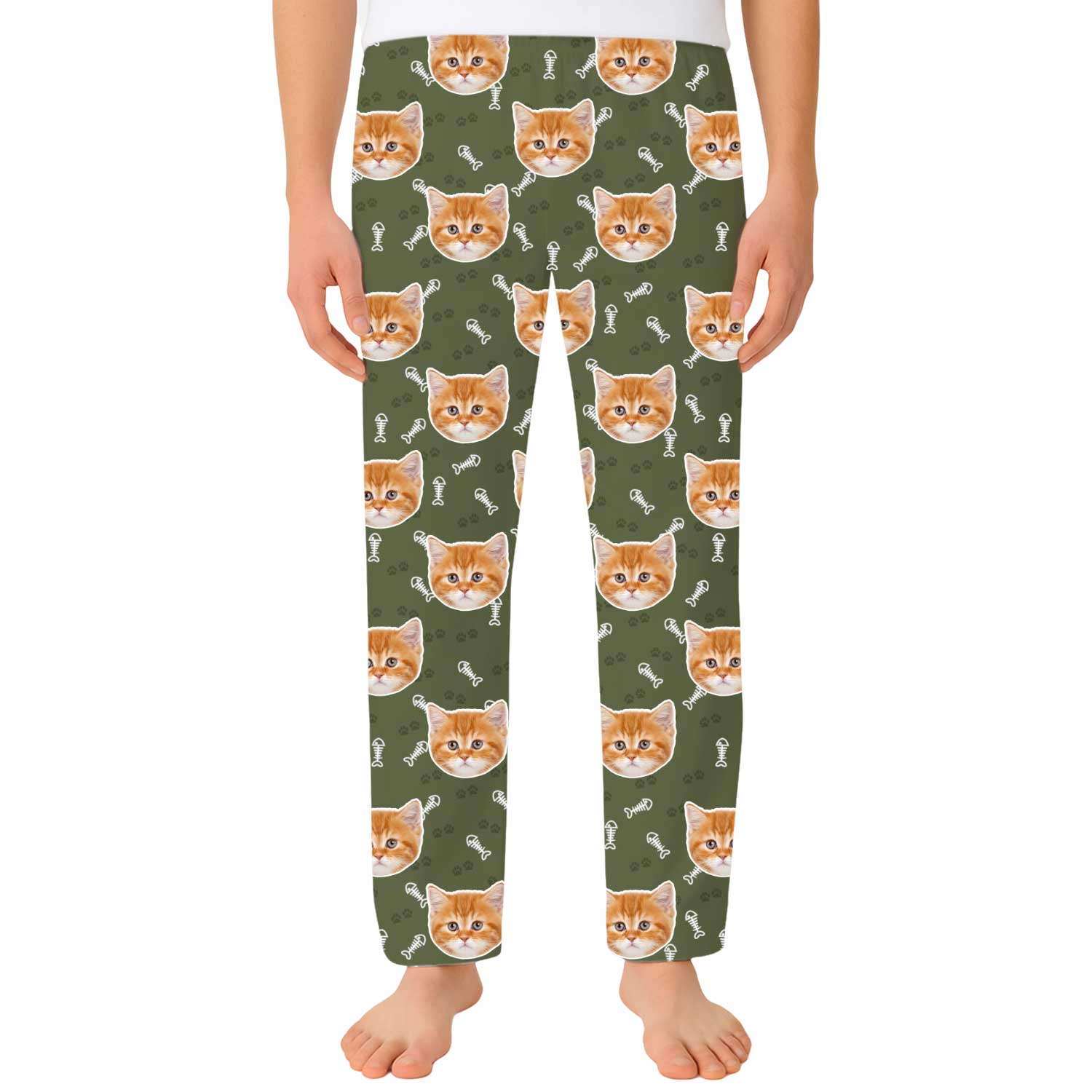 Your Cat Men's Custom PJ Pants