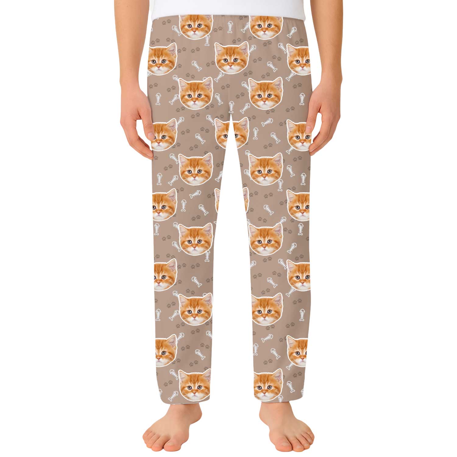 Your Cat Men's Custom PJ Pants