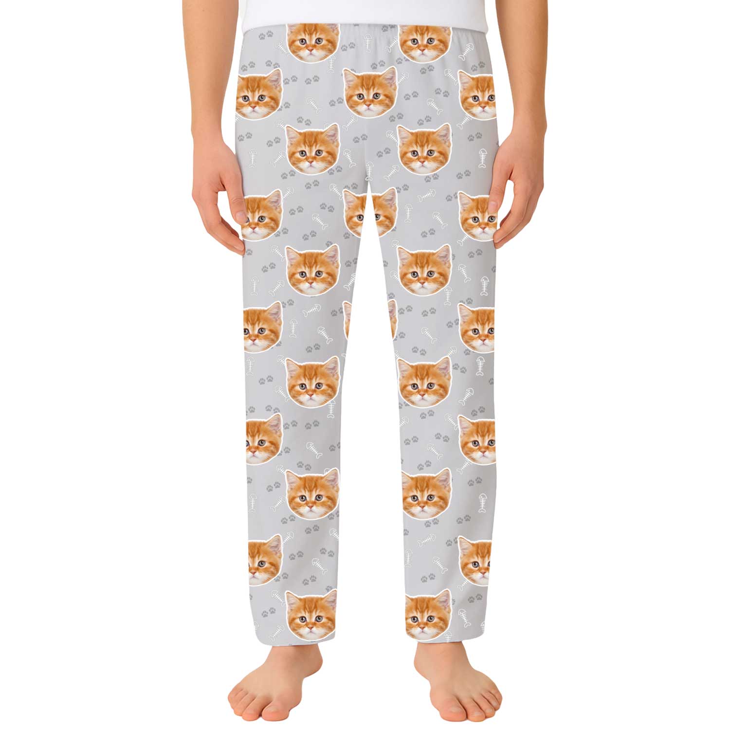 Your Cat Men's Custom PJ Pants