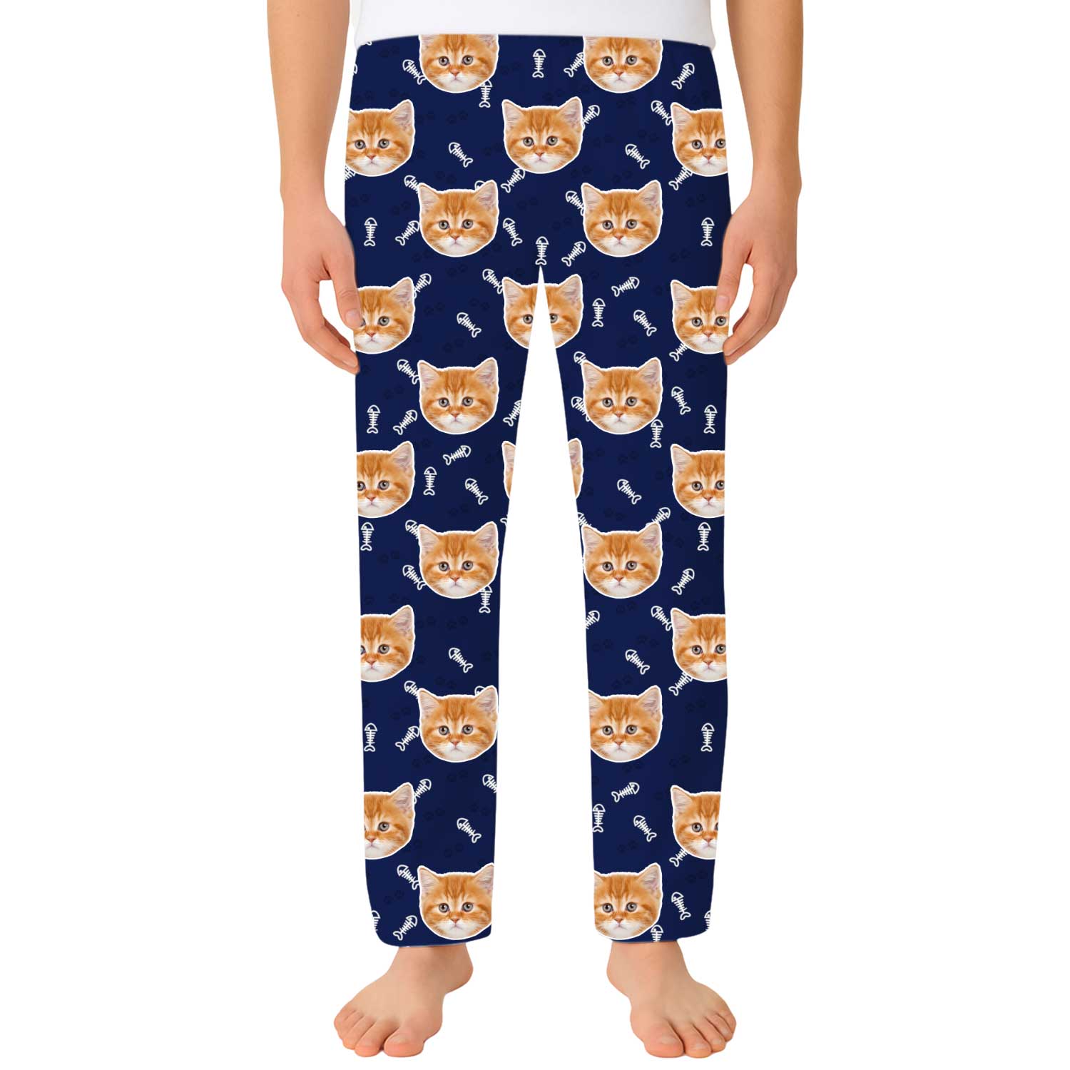 Your Cat Men's Custom PJ Pants