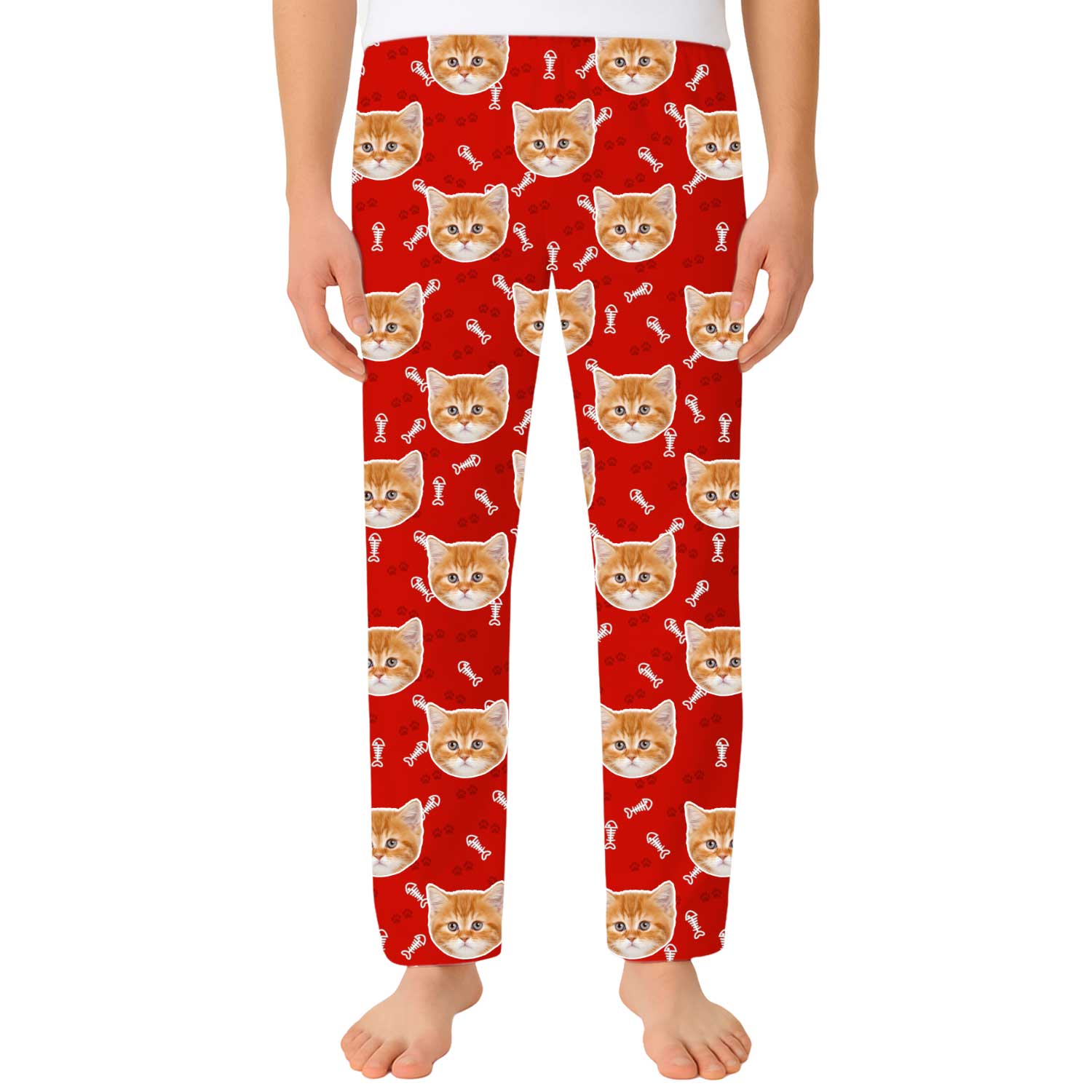 Your Cat Men's Custom PJ Pants