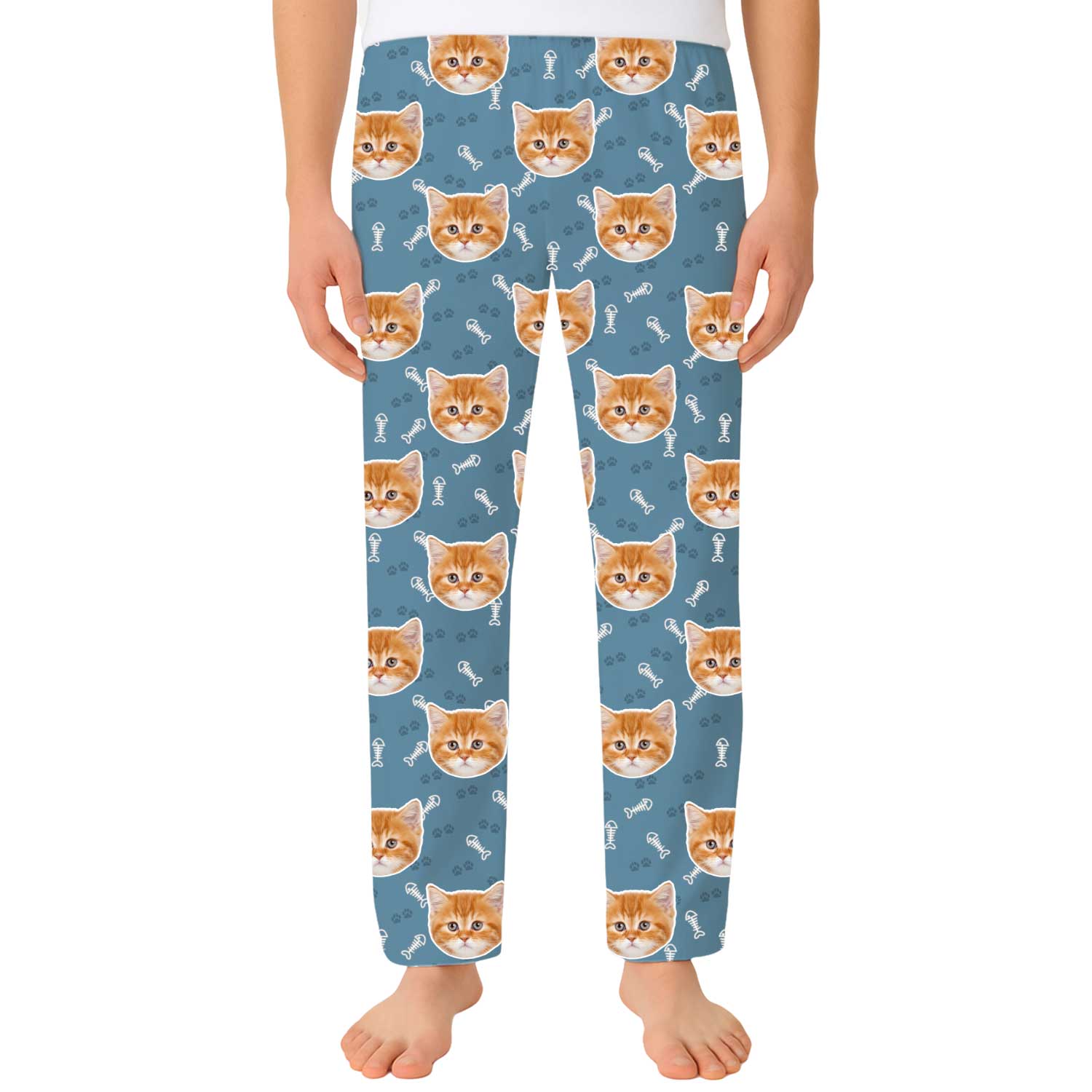 Your Cat Men's Custom PJ Pants