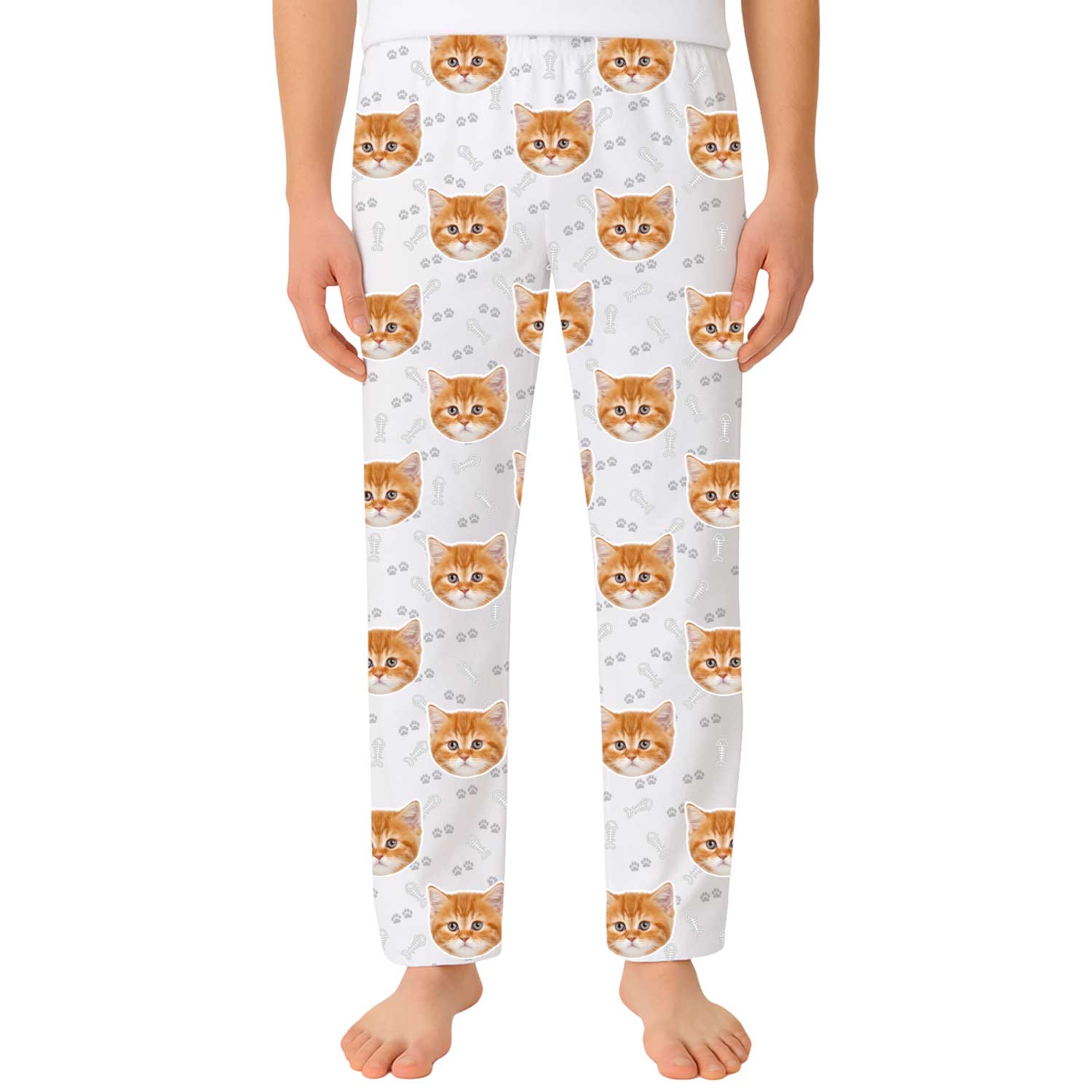 Your Cat Men's Custom PJ Pants
