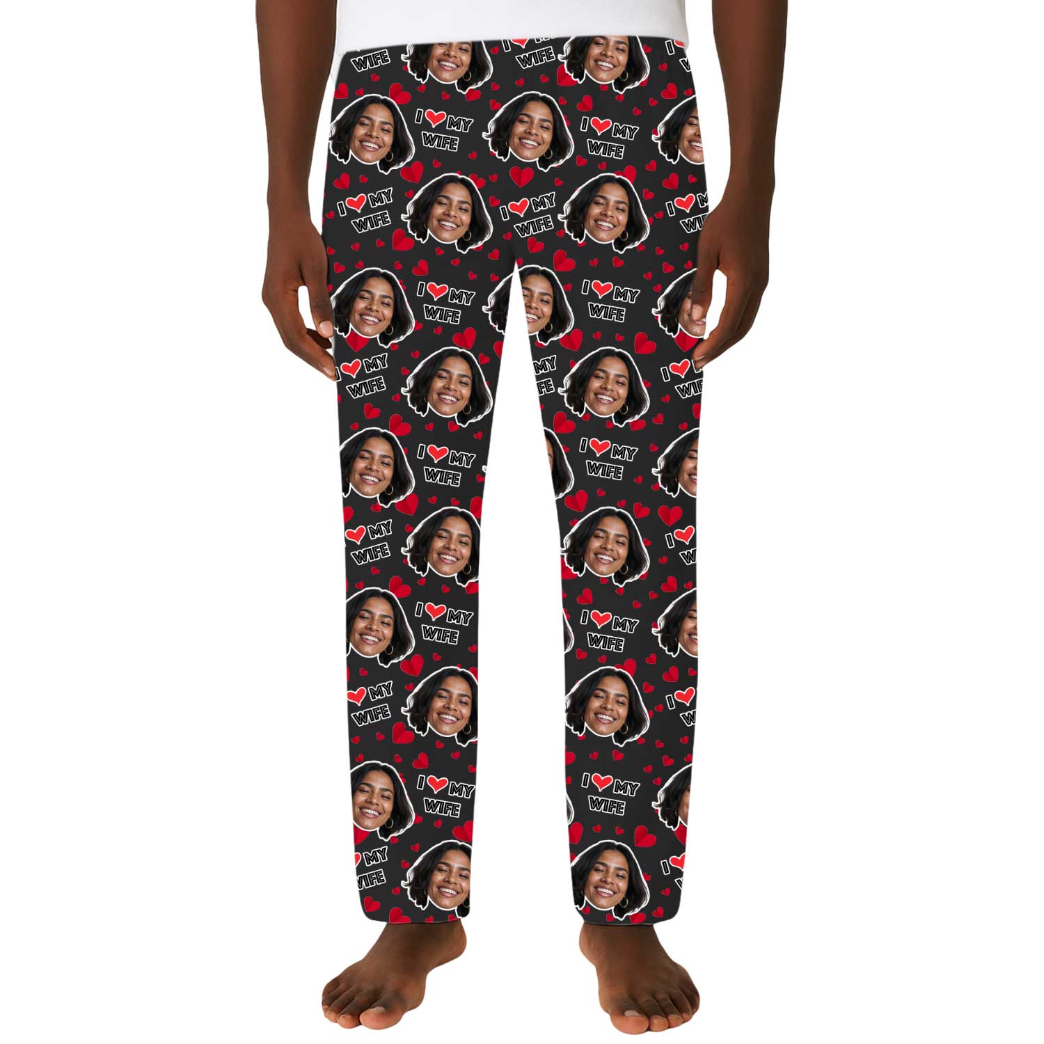 Men's I Love My Wife PJ Pants