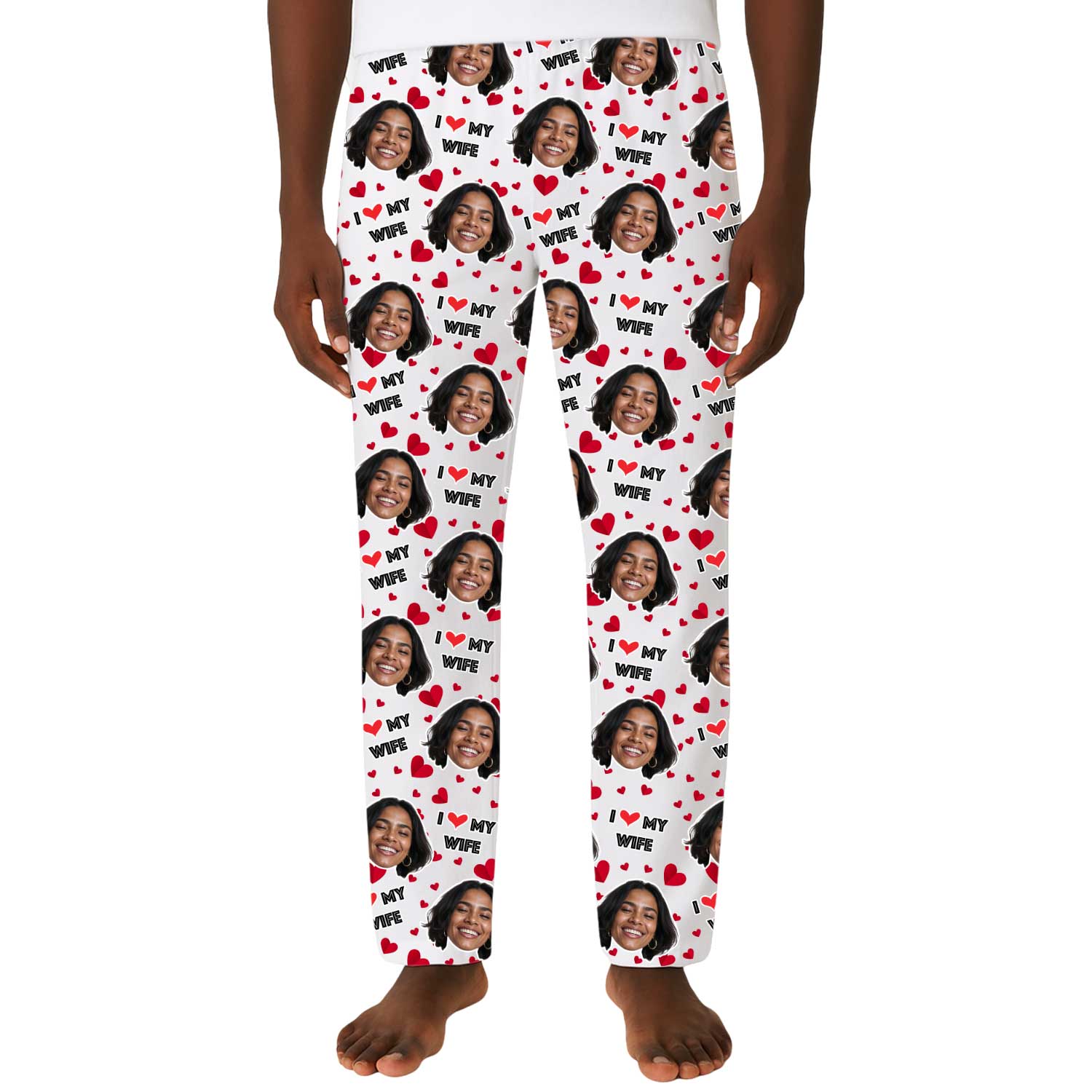 Men's I Love My Wife PJ Pants