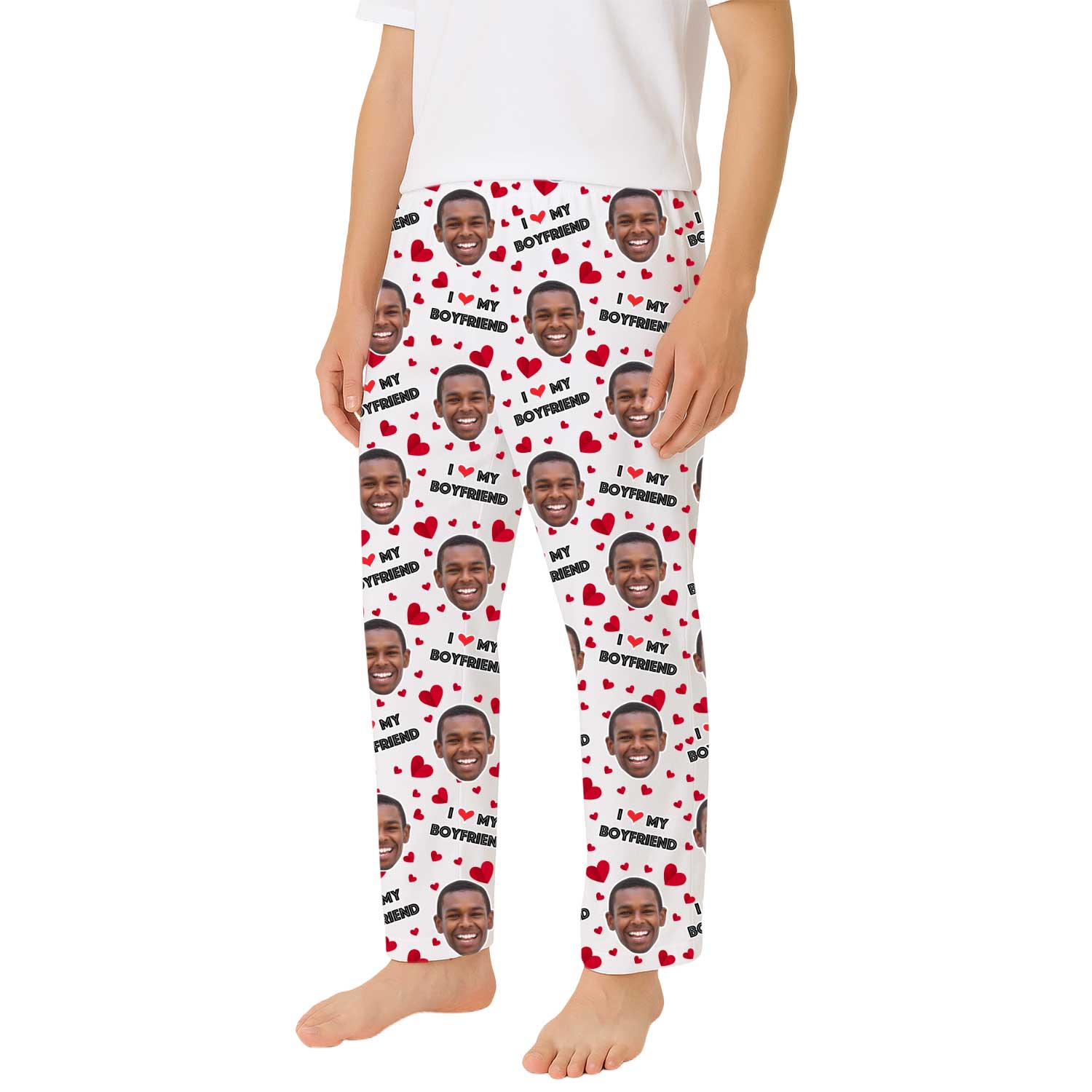 Men's I Love My Boyfriend PJ Pants