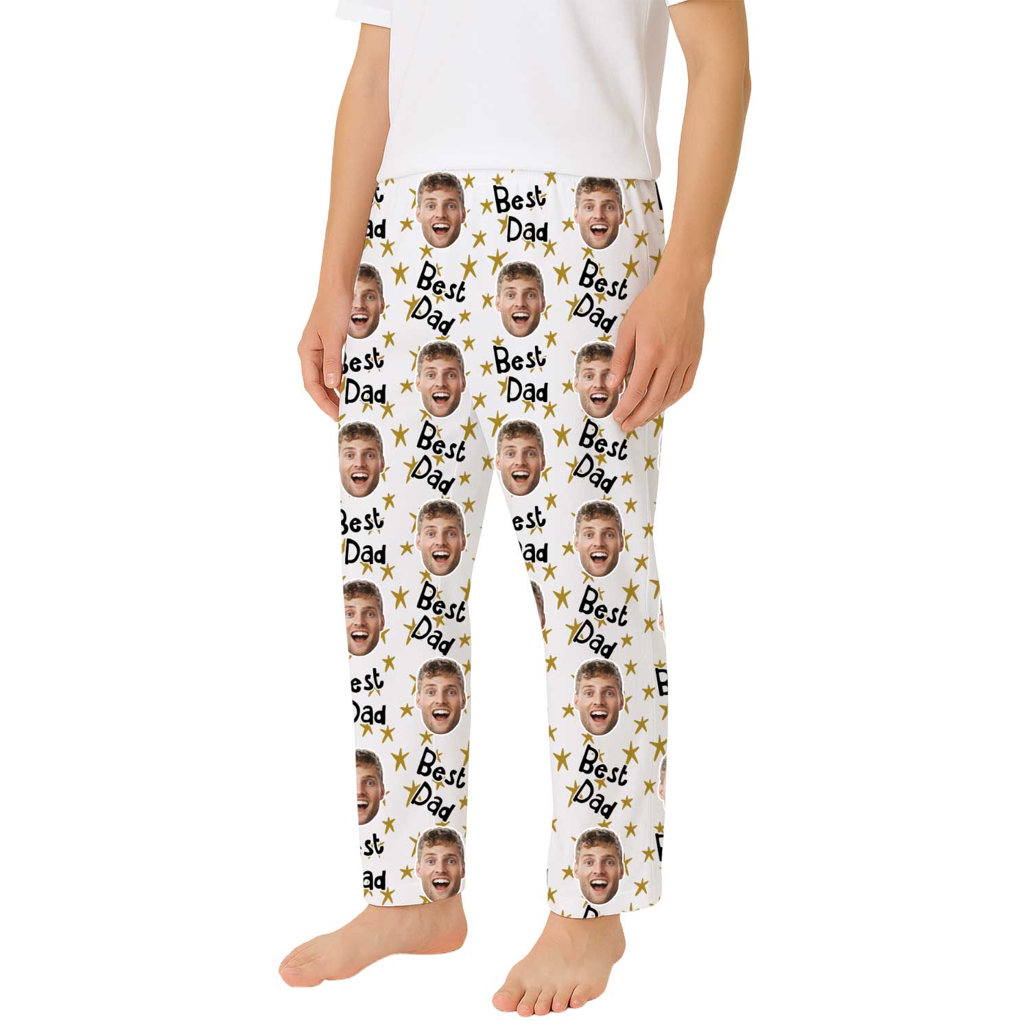 Men's Best Dad Custom PJ Pants
