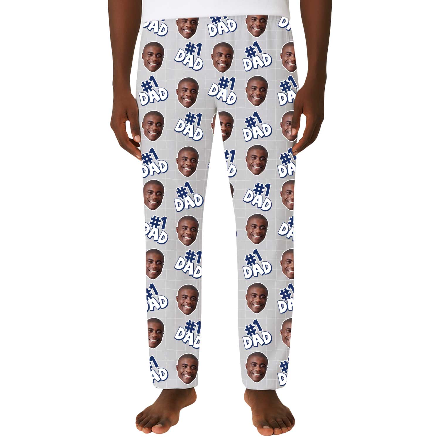 Number 1 Dad Custom Men's PJ Pants
