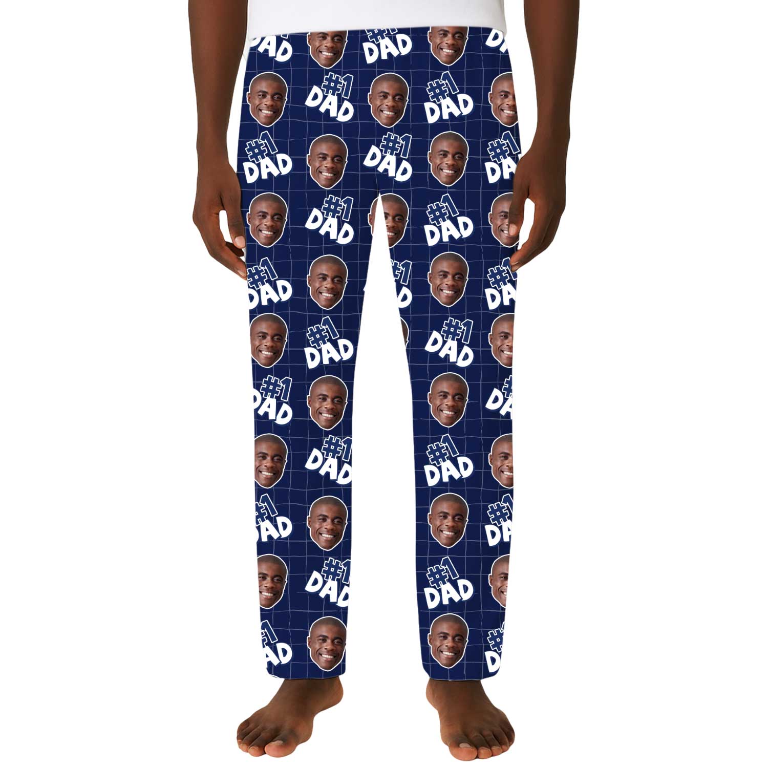 Men's Number 1 Dad Custom PJ Pants