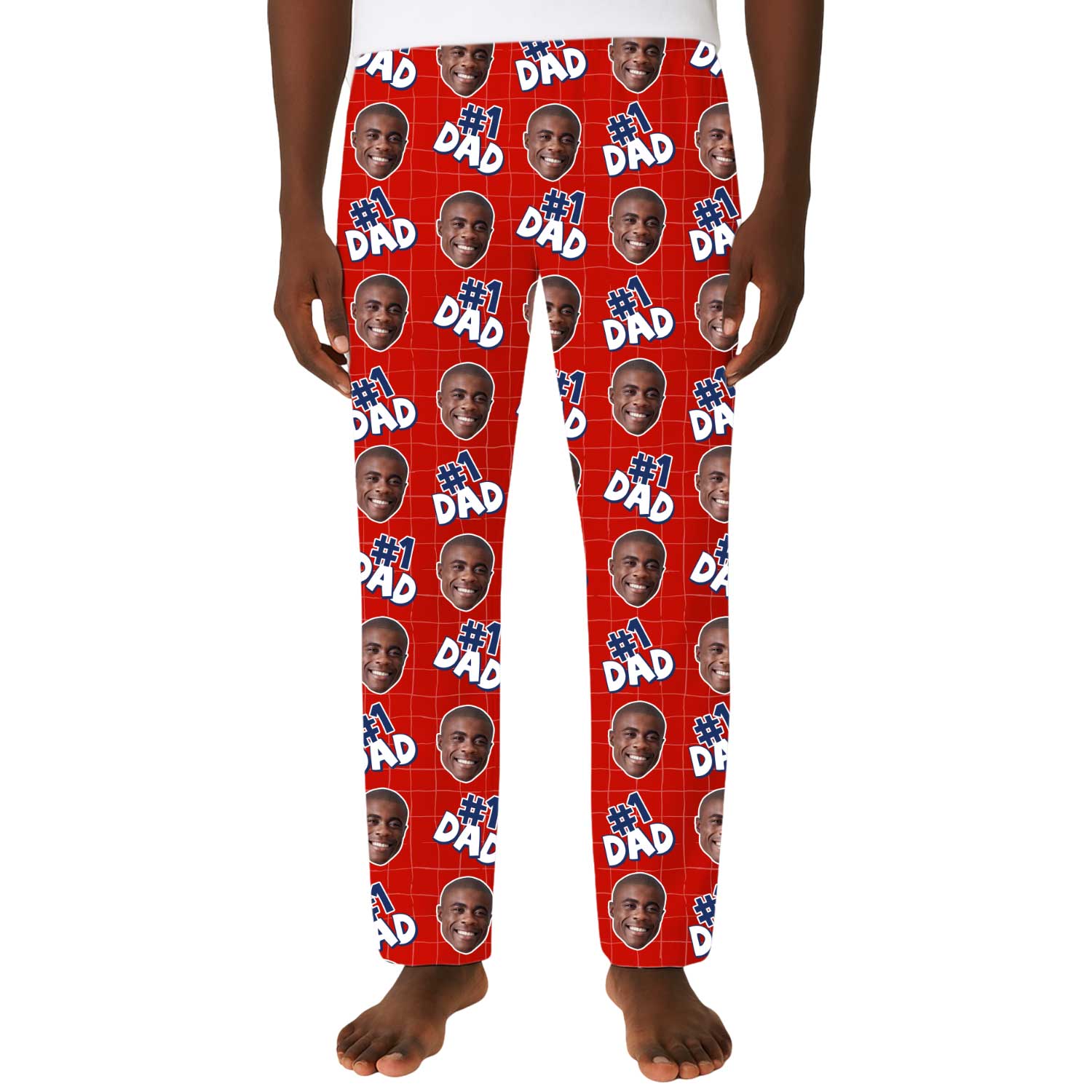 Men's Number 1 Dad Custom PJ Pants