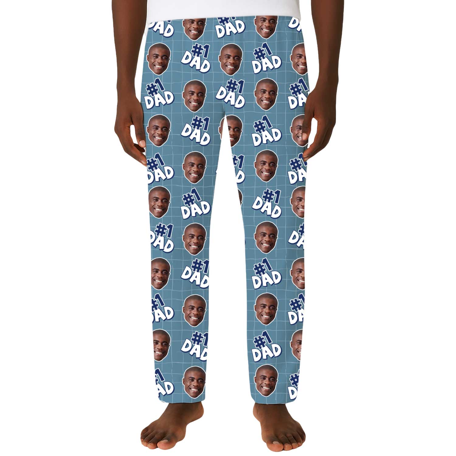 Men's Number 1 Dad Custom PJ Pants