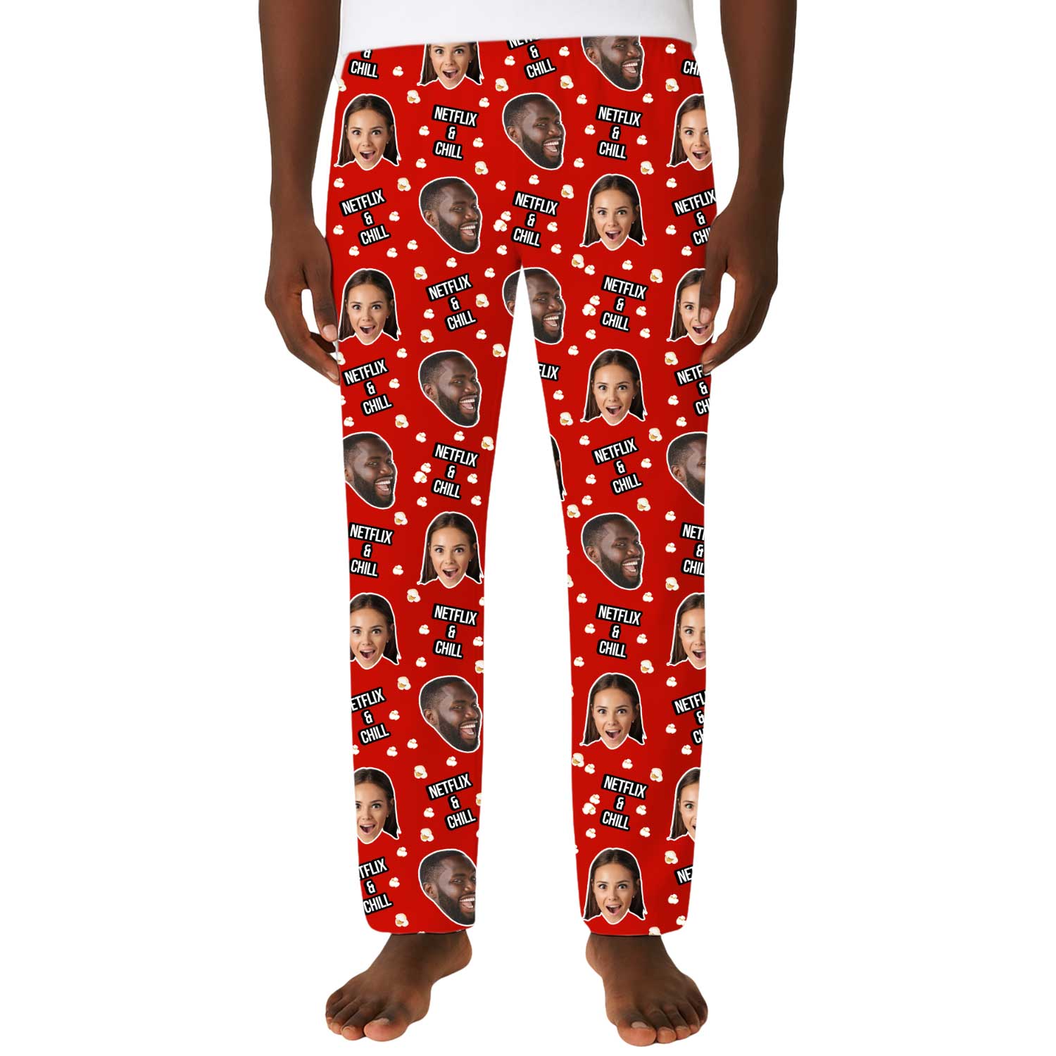 Netflix and Chill Custom Men's PJ Pants