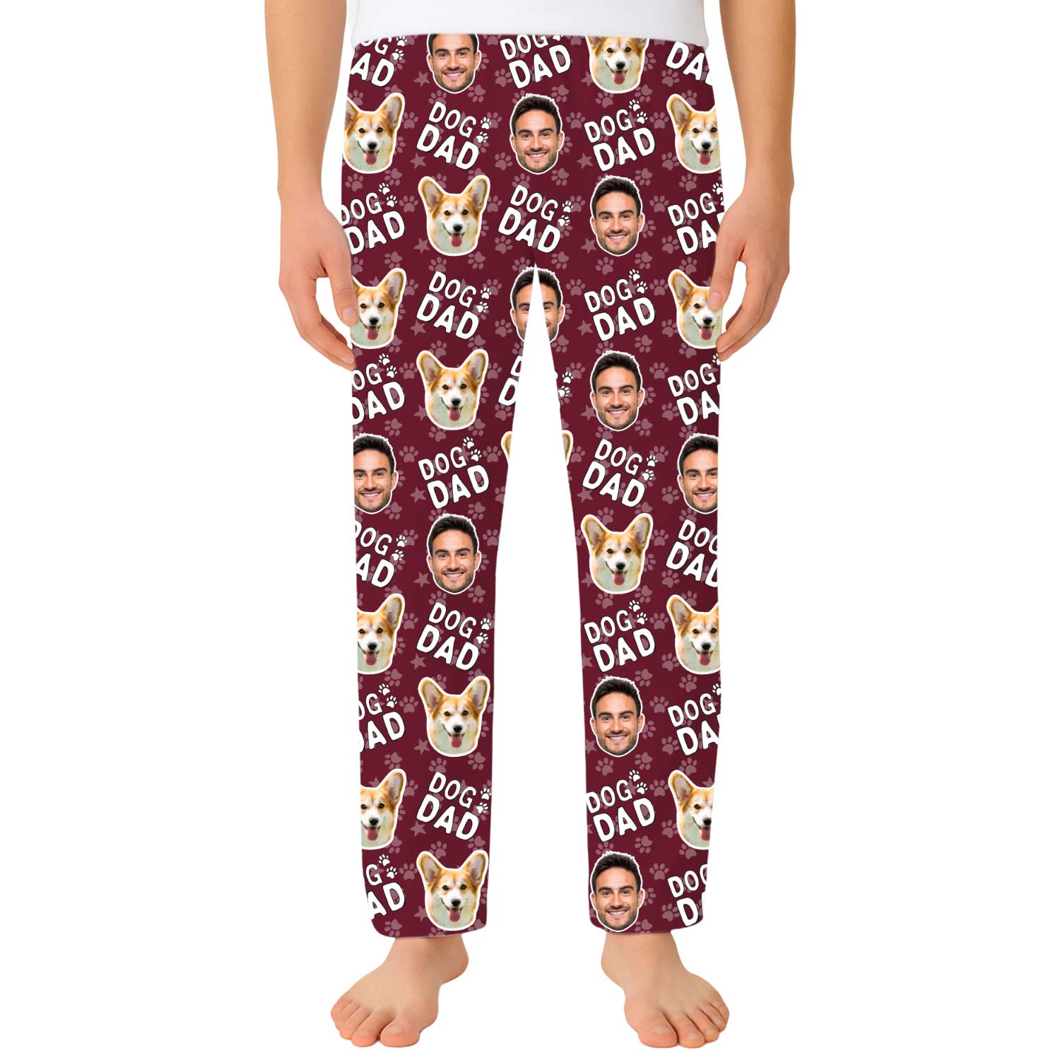 Men's Dog Dad Custom PJ Pants
