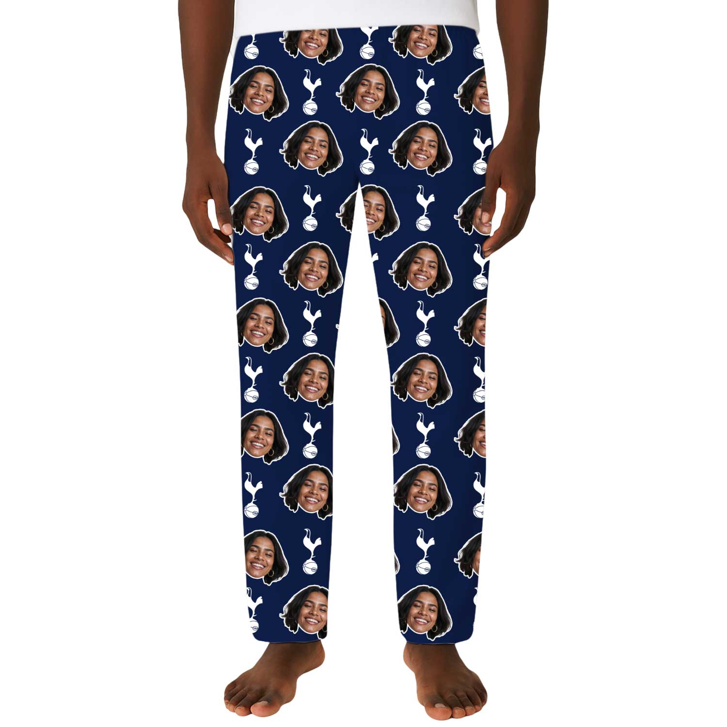 Spurs Navy Men's Custom PJ Pants