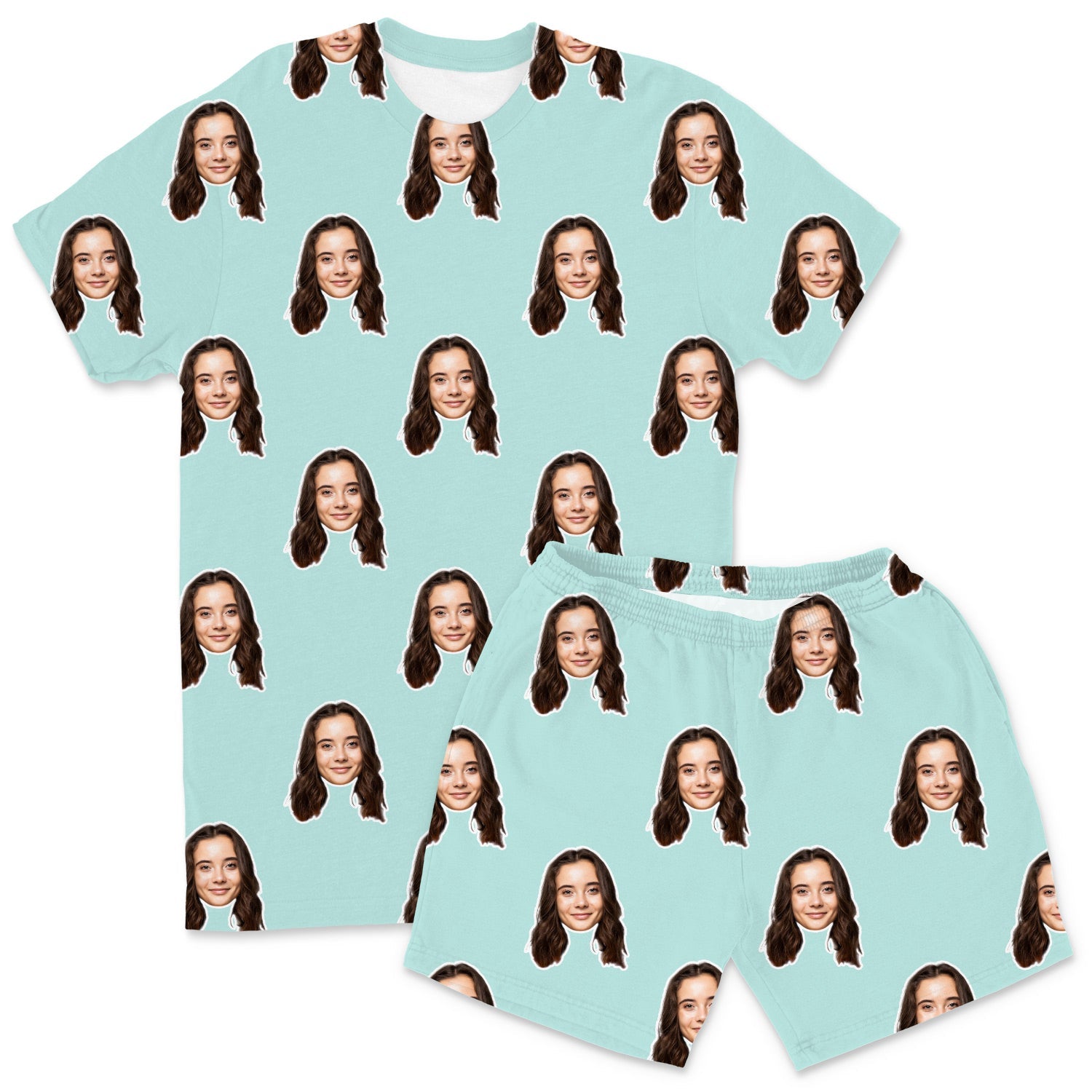 Custom Men's Pajamas - Your Face Shorts Set
