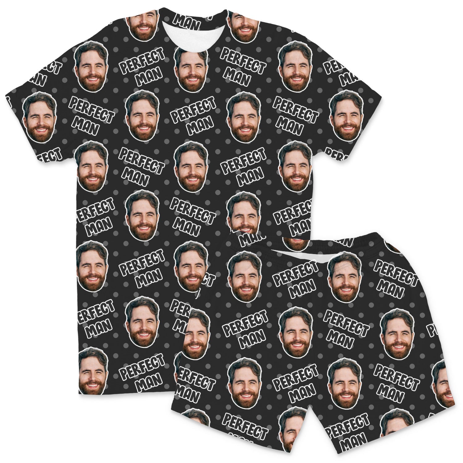 Men's Perfect Man Custom PJs - Shorts Set