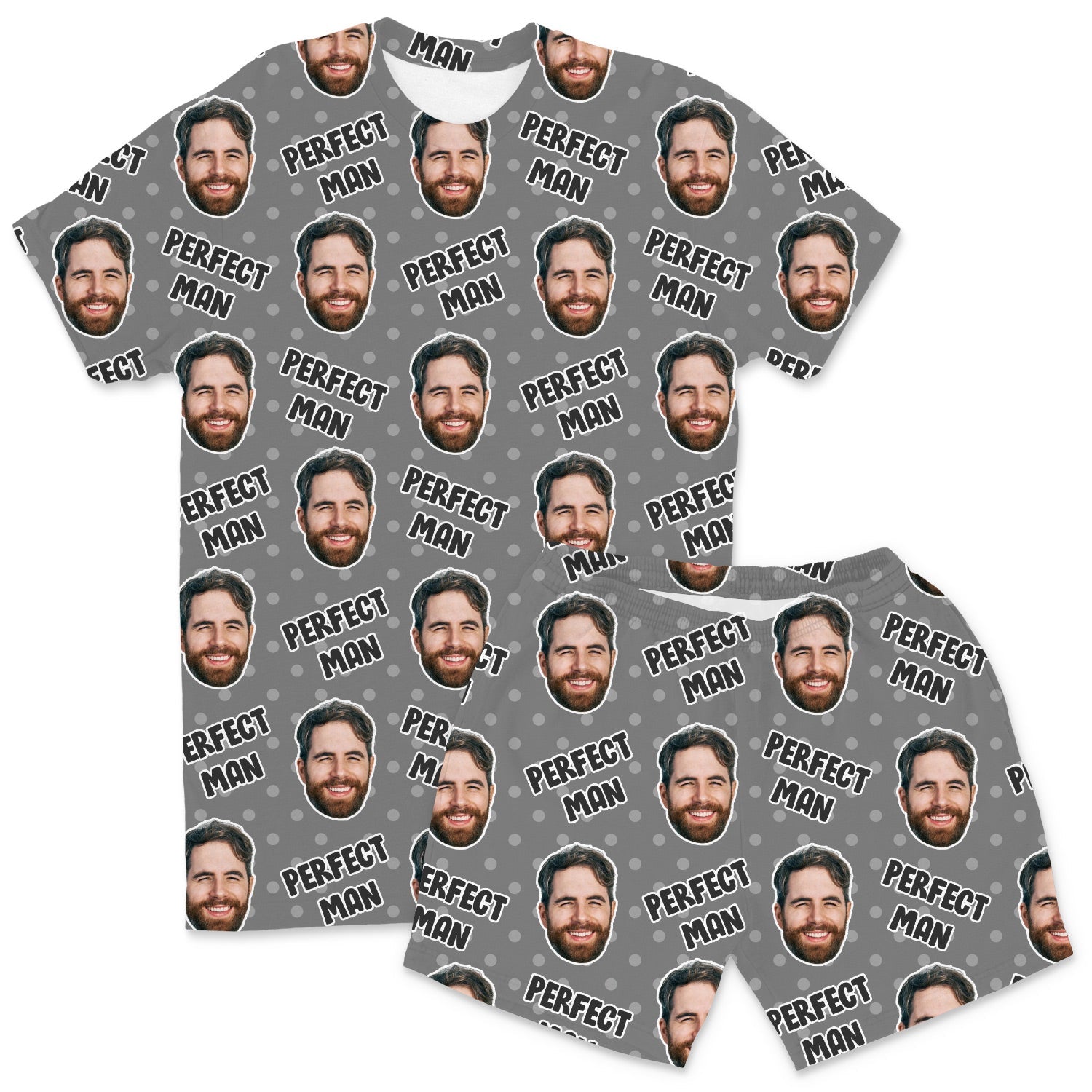 Men's Perfect Man Custom PJs - Shorts Set