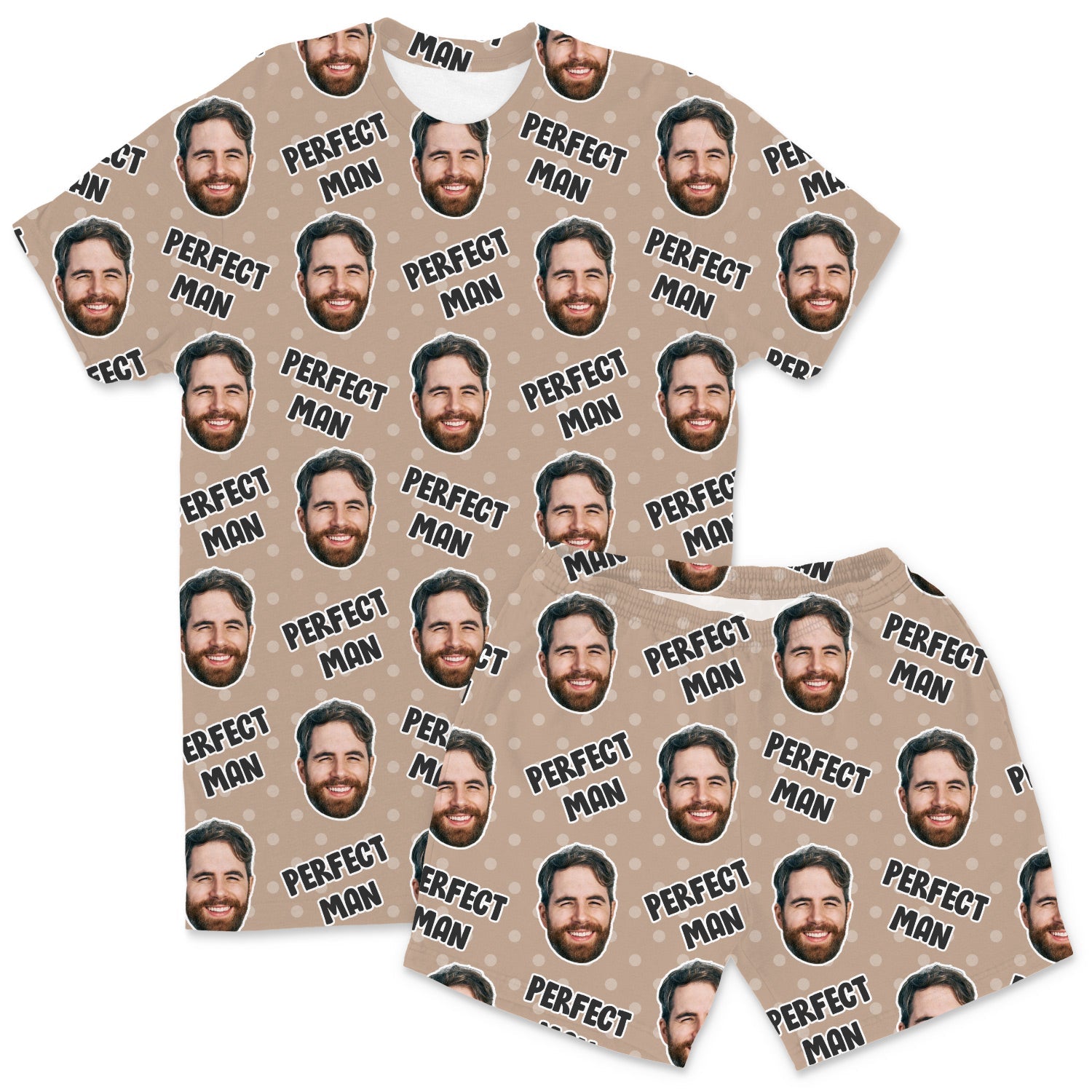 Men's Perfect Man Custom PJs - Shorts Set