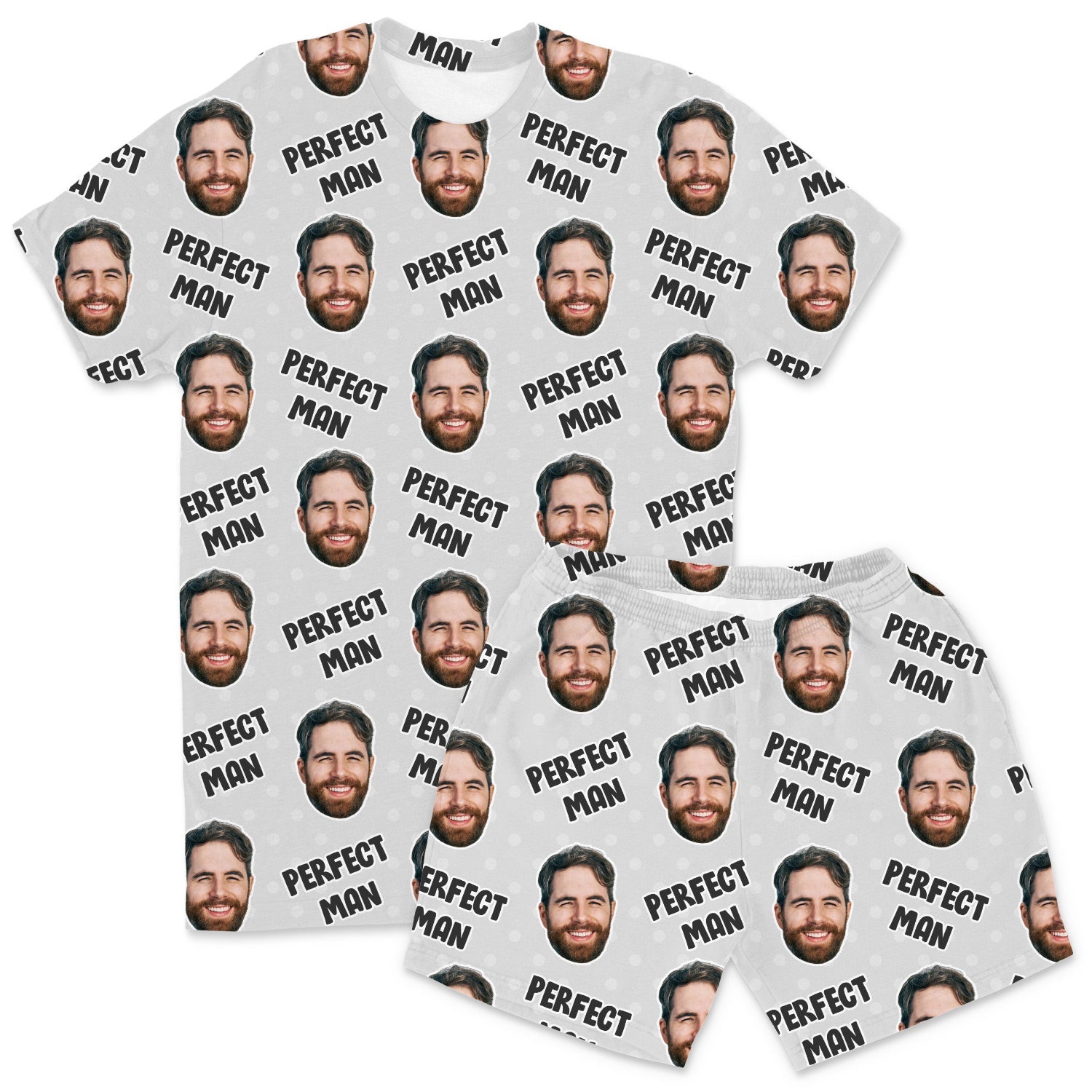 Men's Perfect Man Custom PJs - Shorts Set
