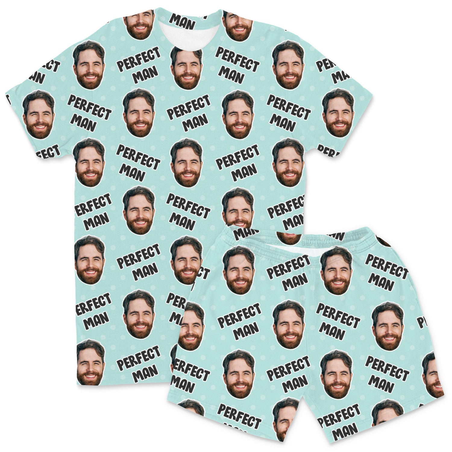 Men's Perfect Man Custom PJs - Shorts Set