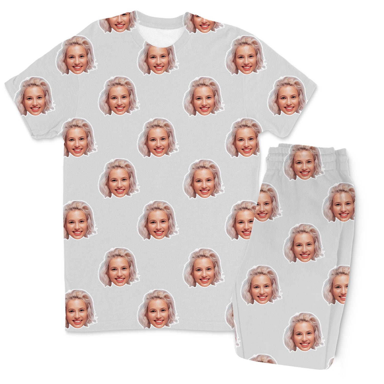 Your Face Men's Custom Pajamas - Pants Set