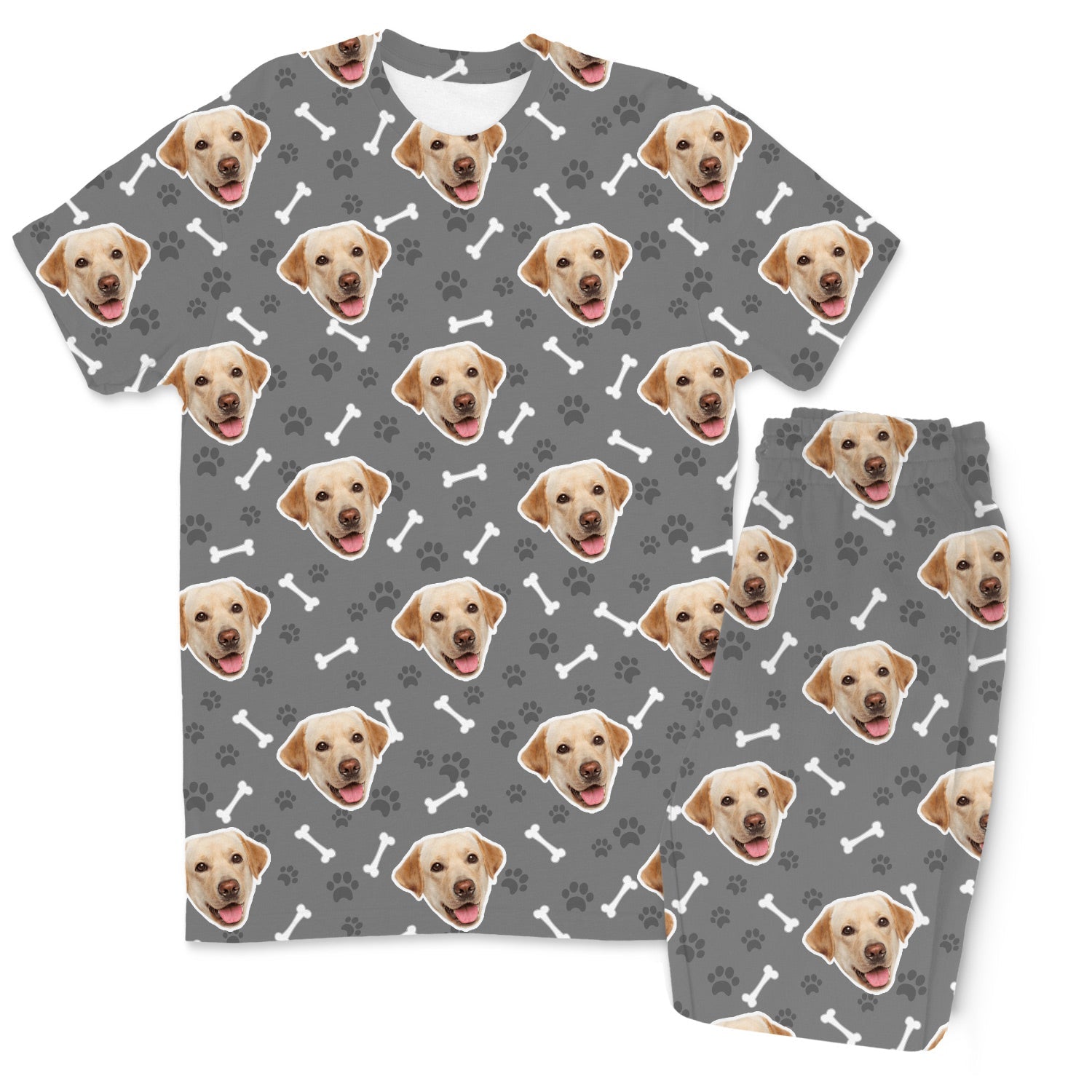 Your Dog Men's Custom Pajamas - Pants Set