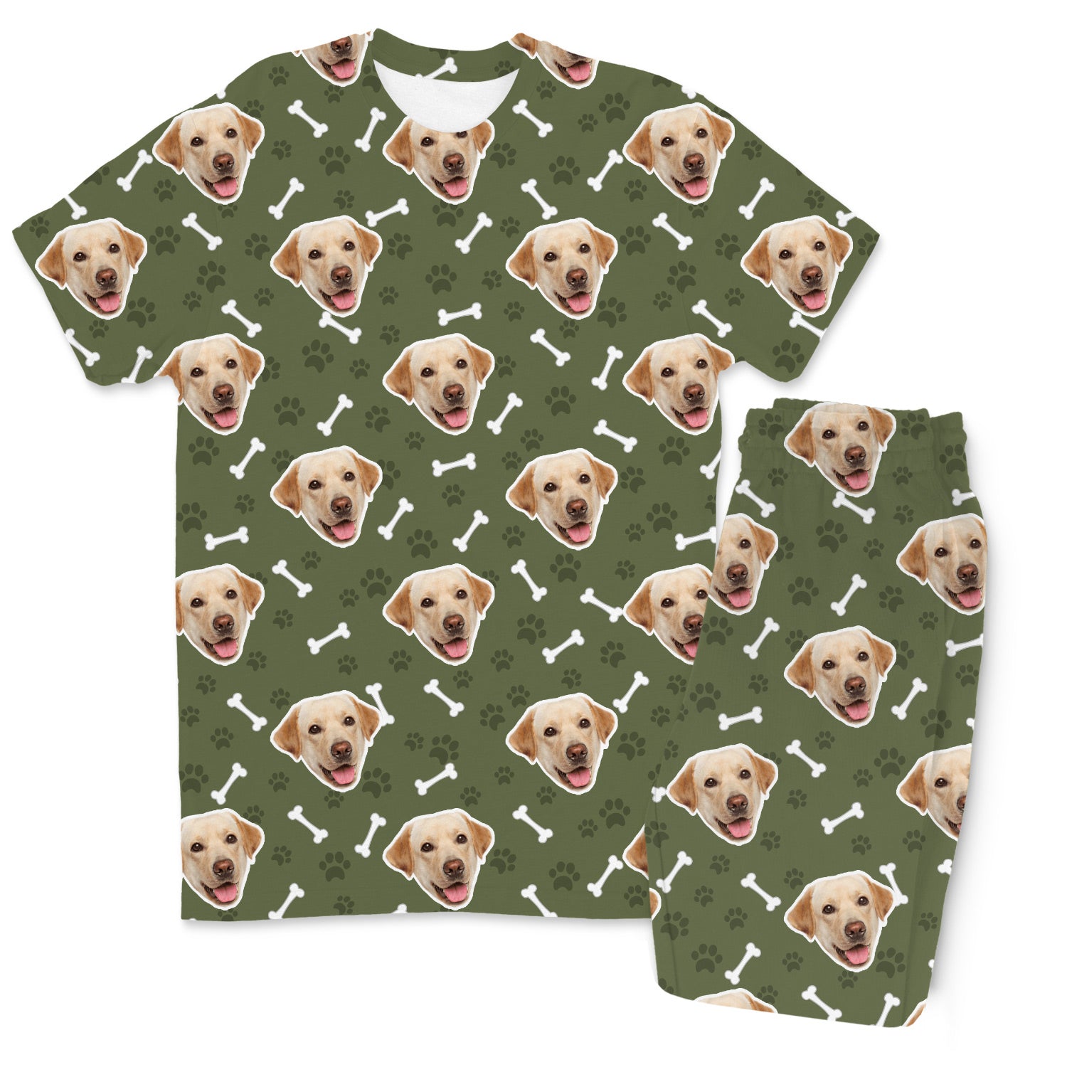Your Dog Men's Custom Pajamas - Pants Set
