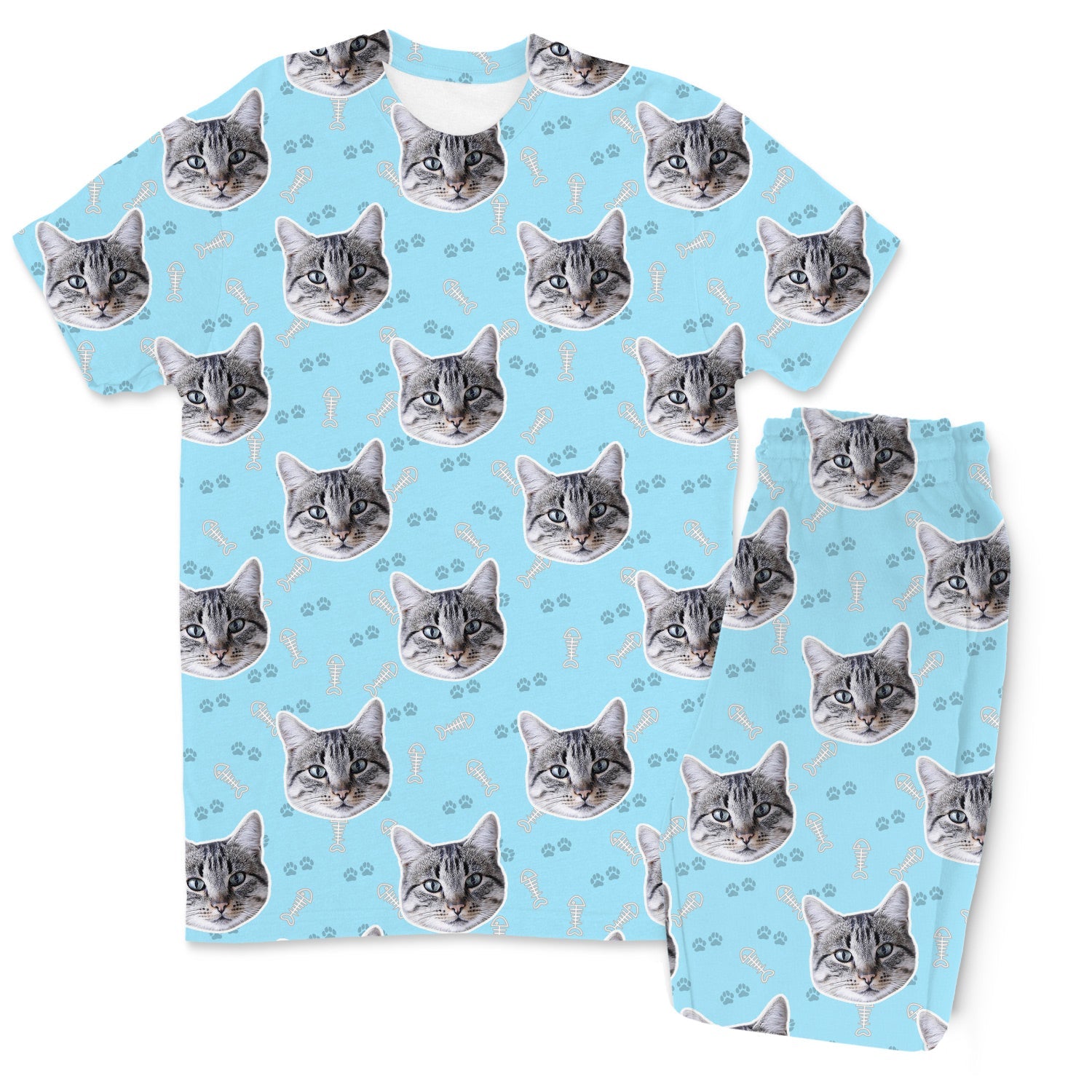 Your Cat Men's Custom Pajamas - Pants Set